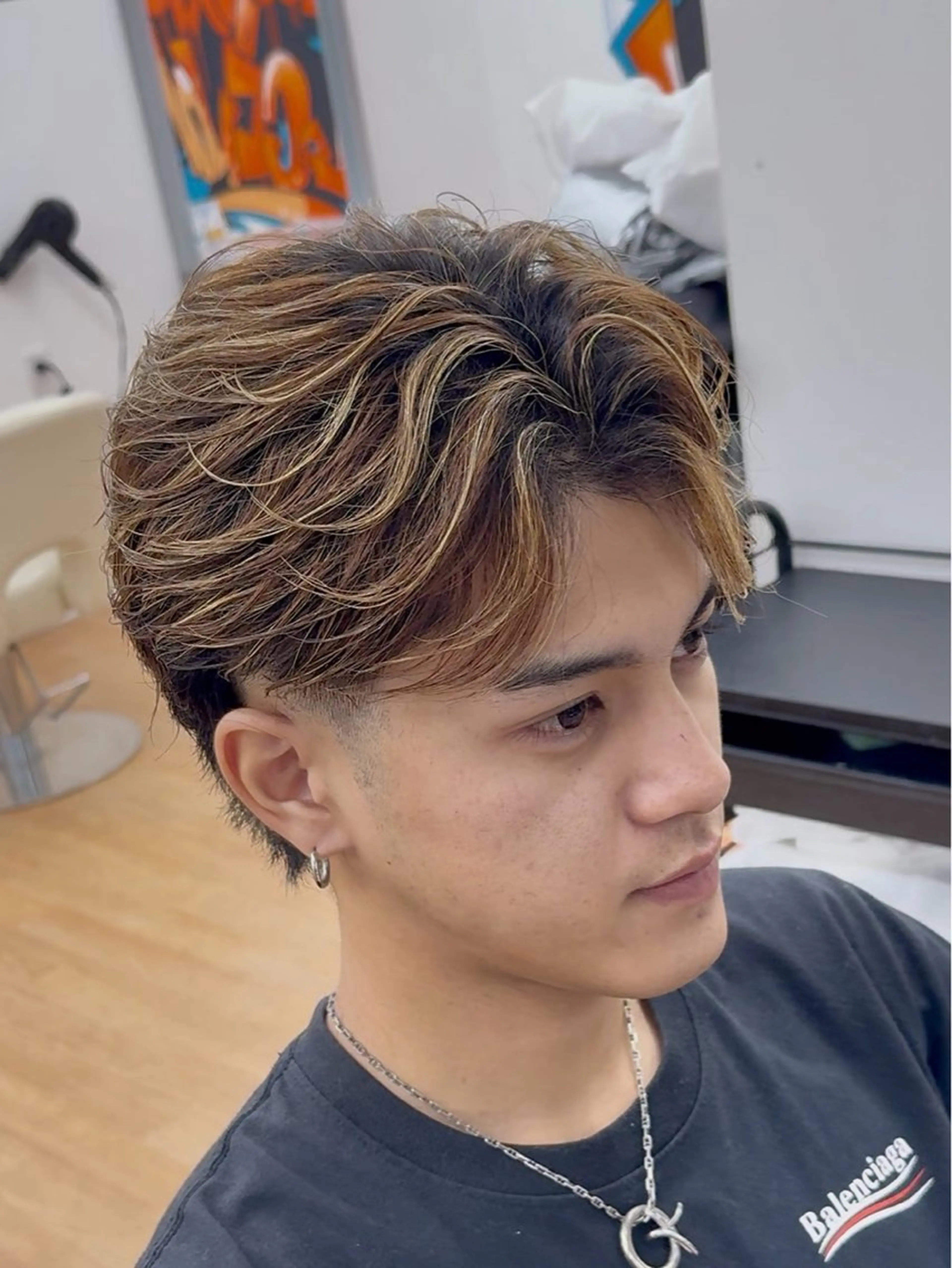 ショート メンズ メンズハイトーン ショートヘア 【メンズ特化美容師】 大河内 名駅のヘアスタイル
