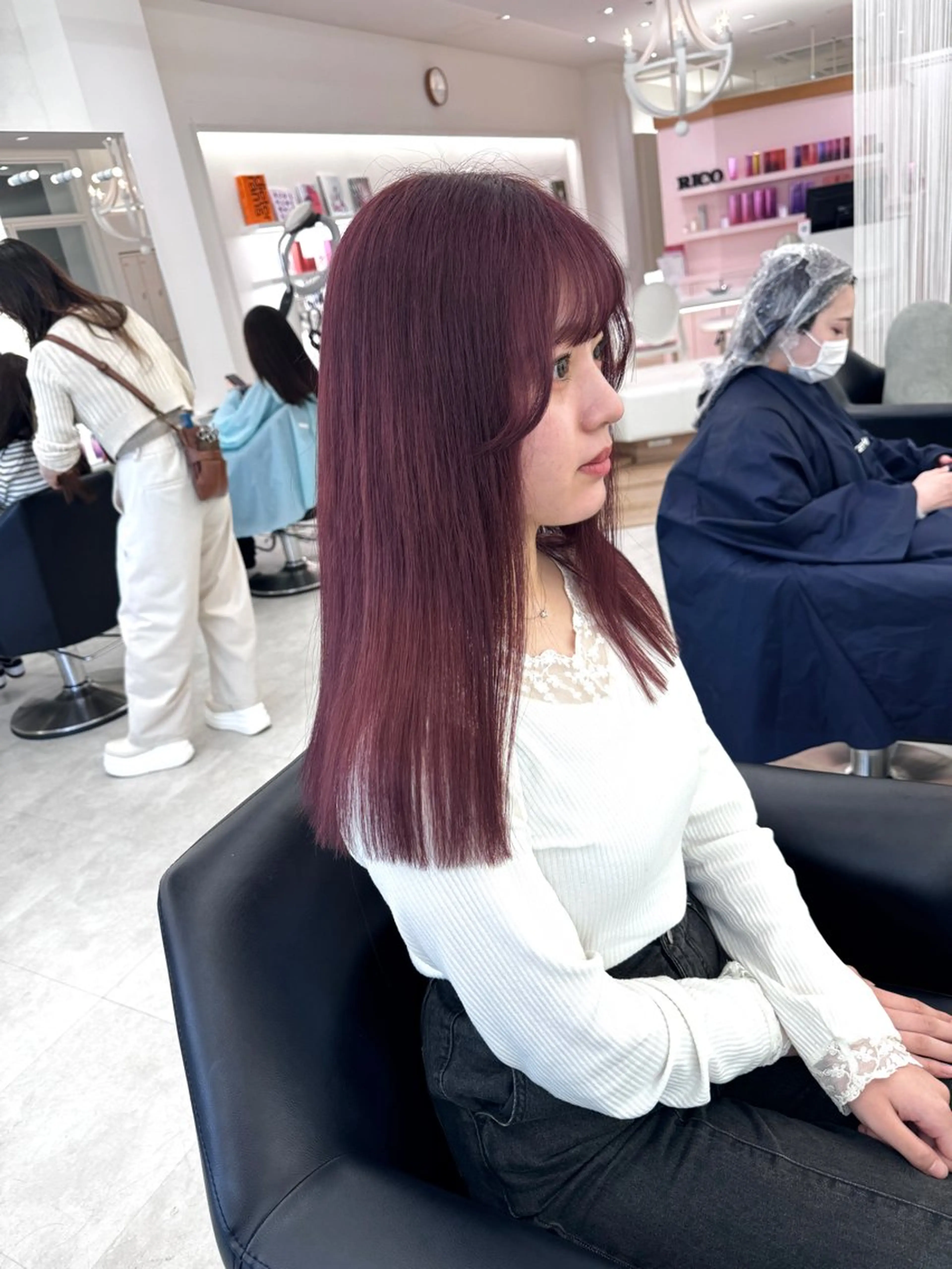 ロング カラー カット ヘアカラー ♡ParveMix NANO♡のヘアスタイル