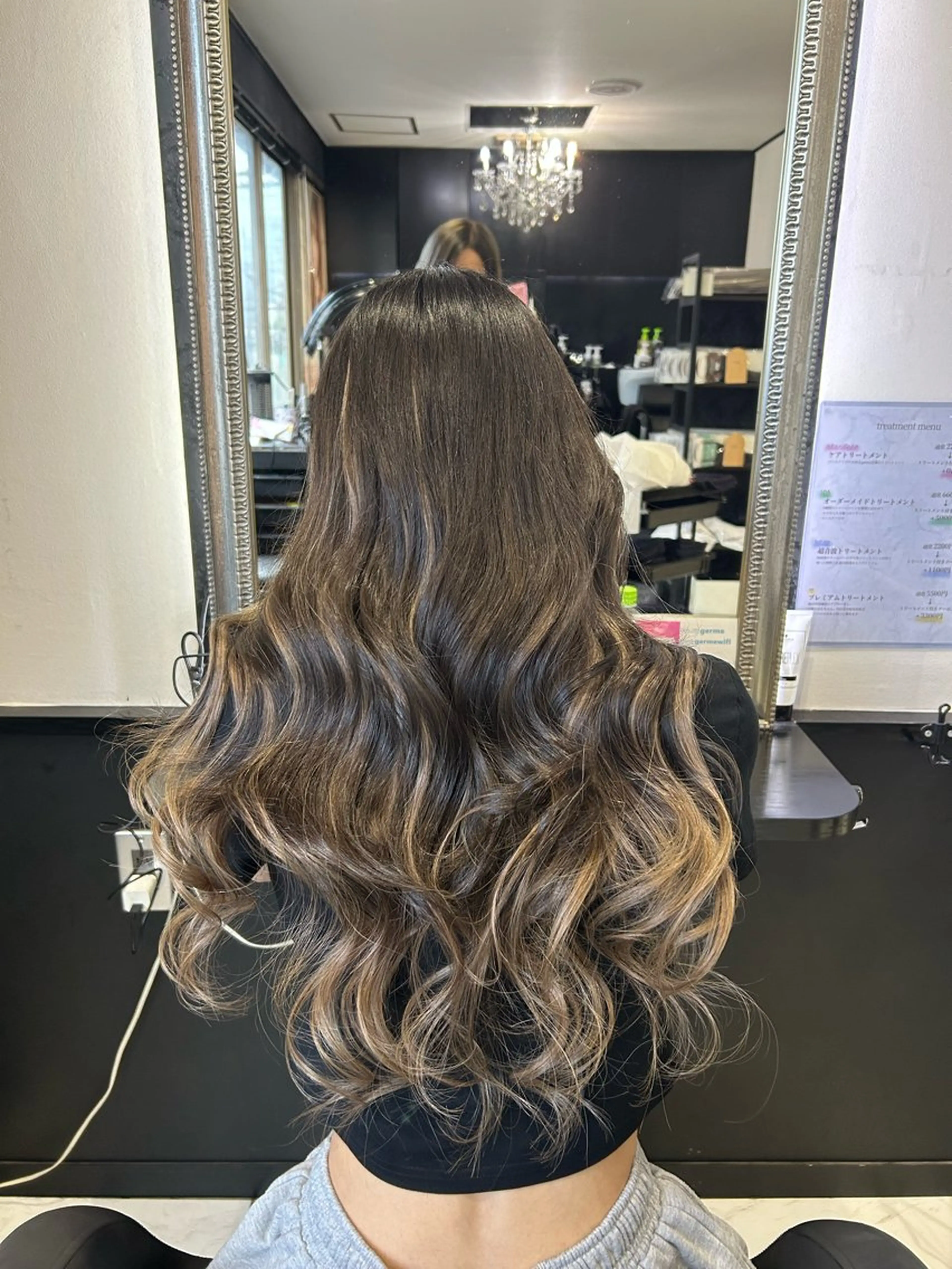 ロング プルエクステ エクステ ロング 長田 麻友子のヘアスタイル