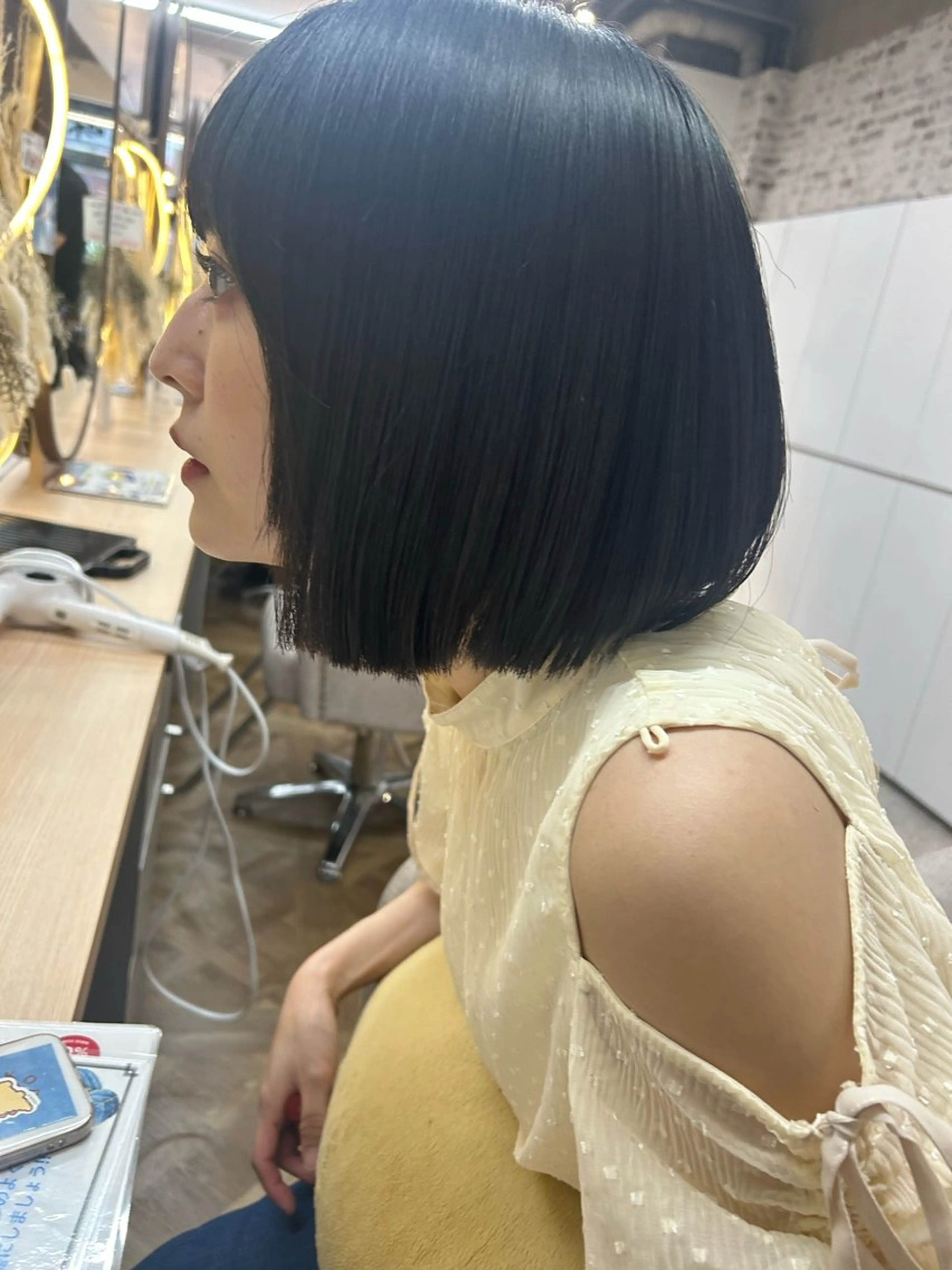 セミロング CIEL大名店 Aujua認定サロン【シエル】所属・お顔周り/オリーブ/ Wカラー/mei大名のヘアスタイル