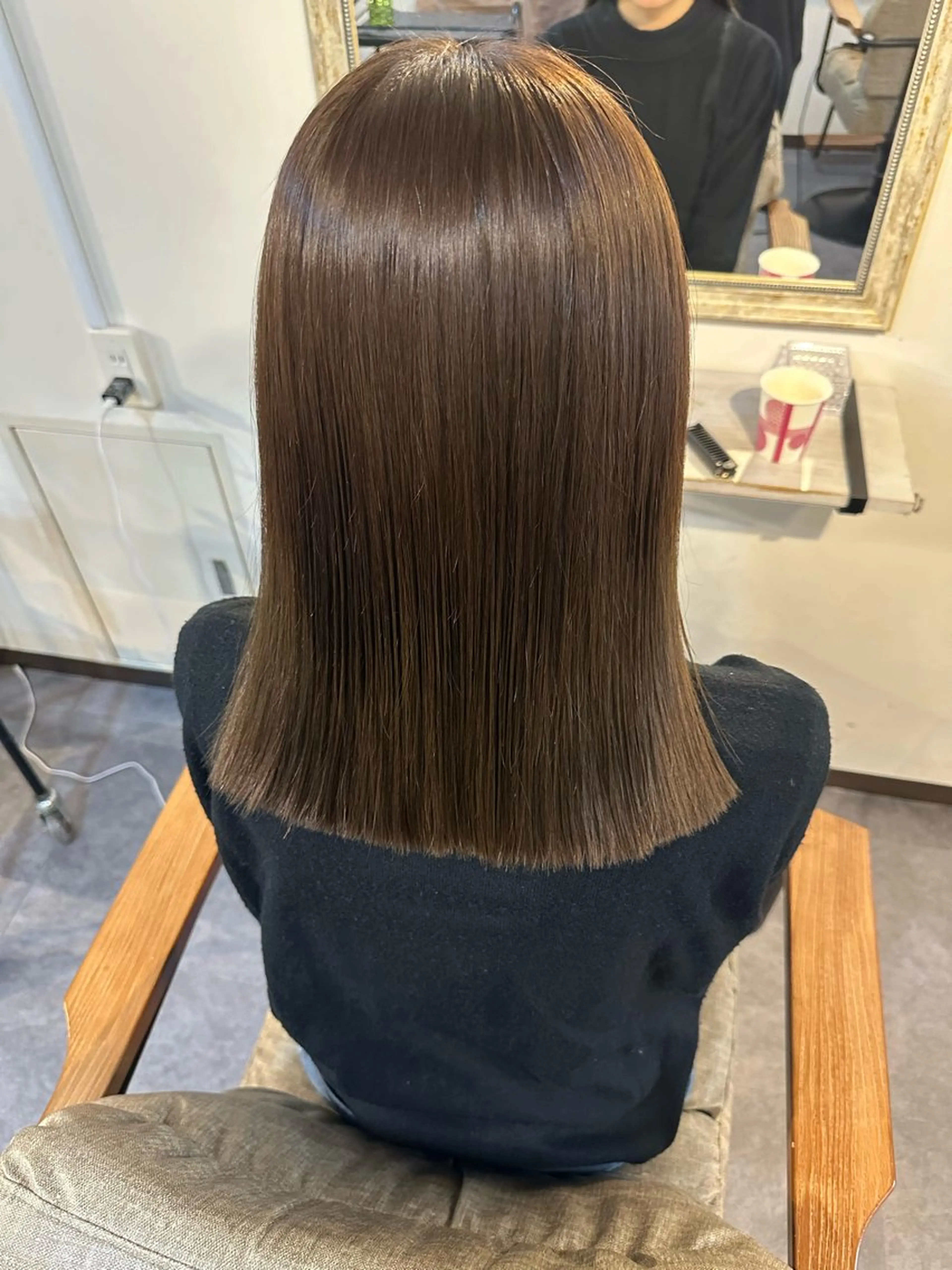 カラー ベージュカラー オリーブベージュ カット ヘアカラー Sherry/R 三川町　木村祐里奈のヘアスタイル