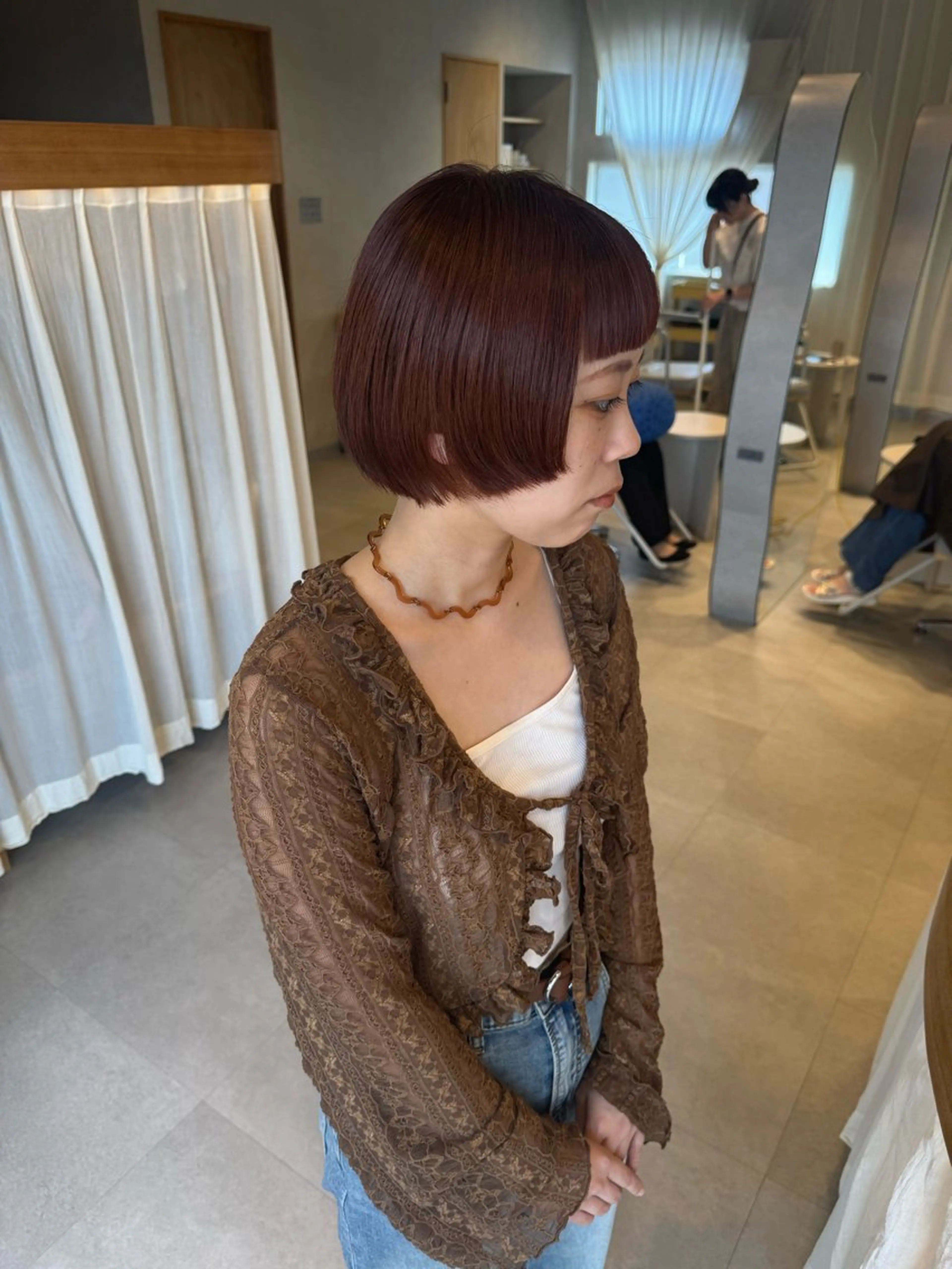 ショート カット ヘアカラー トリートメント レイヤー/ボブパーマ /垢抜け/タクミのヘアスタイル