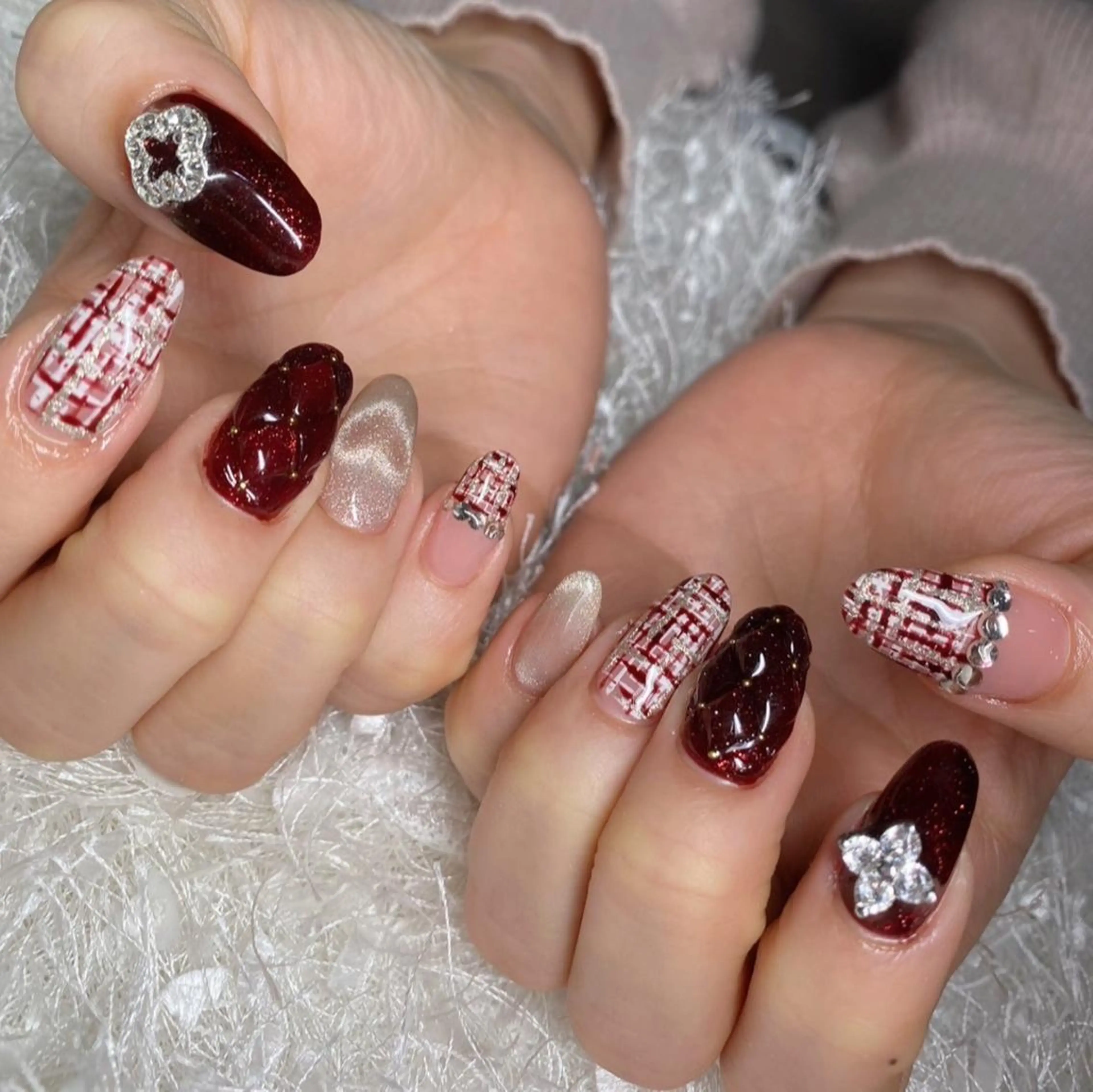 ネイル 長さ出し フレンチネイル ジェルネイル グラデーション 韓国ネイル ハンドネイル Nail&eye Belire 新宿のネイルデザイン