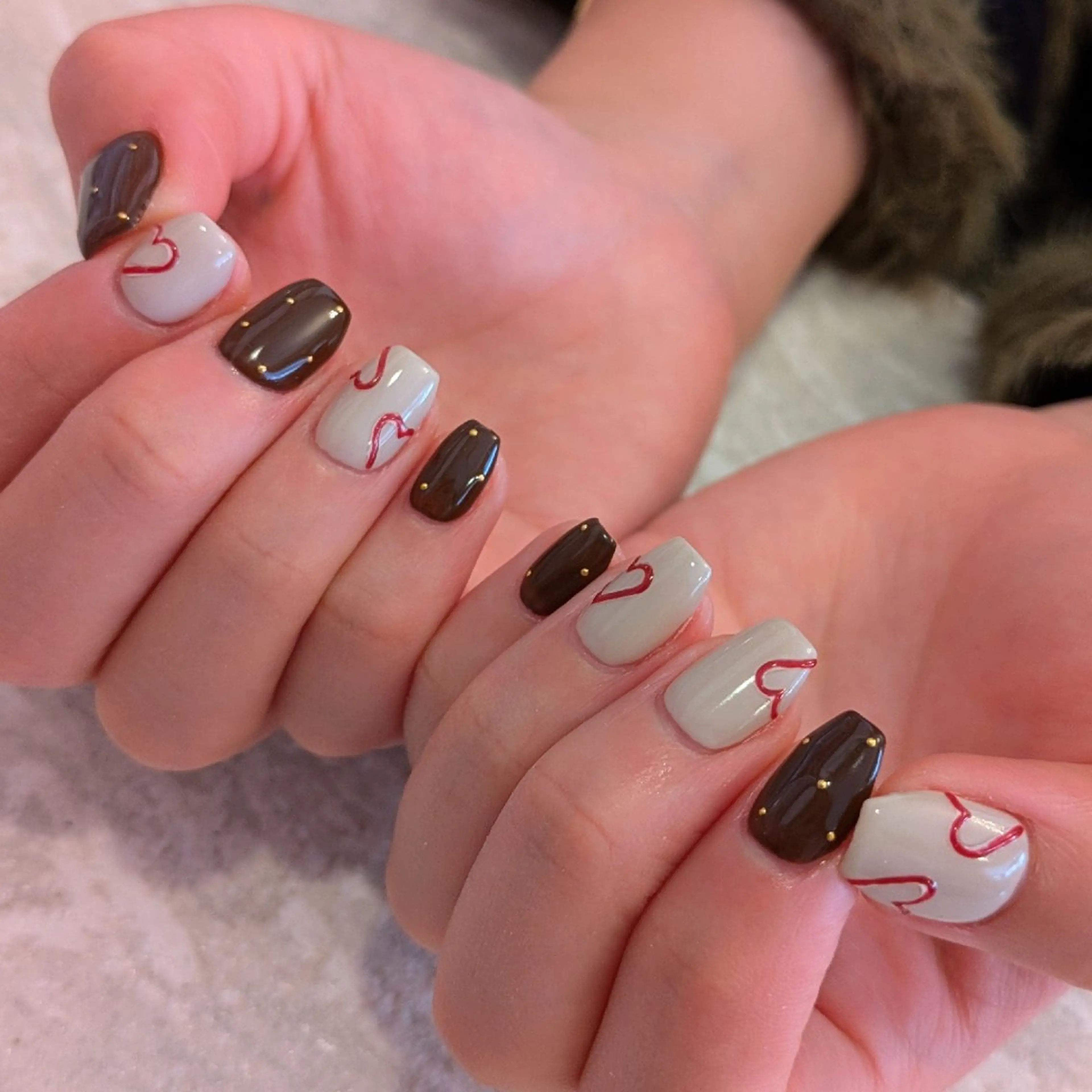 ネイル ハート ジェヌインネイル 河内のネイルデザイン