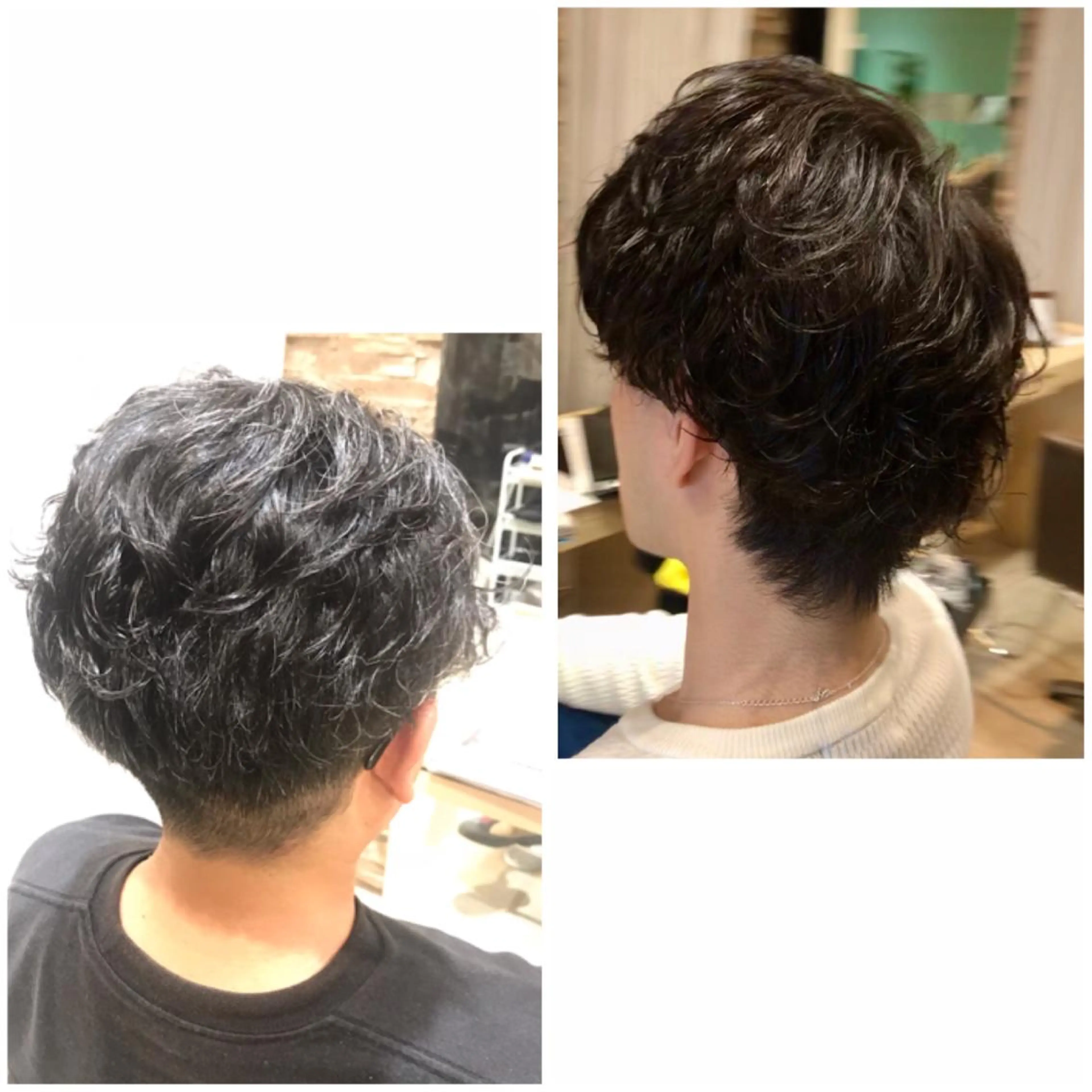 ショート パーマ メンズ 阿部 響香のヘアスタイル