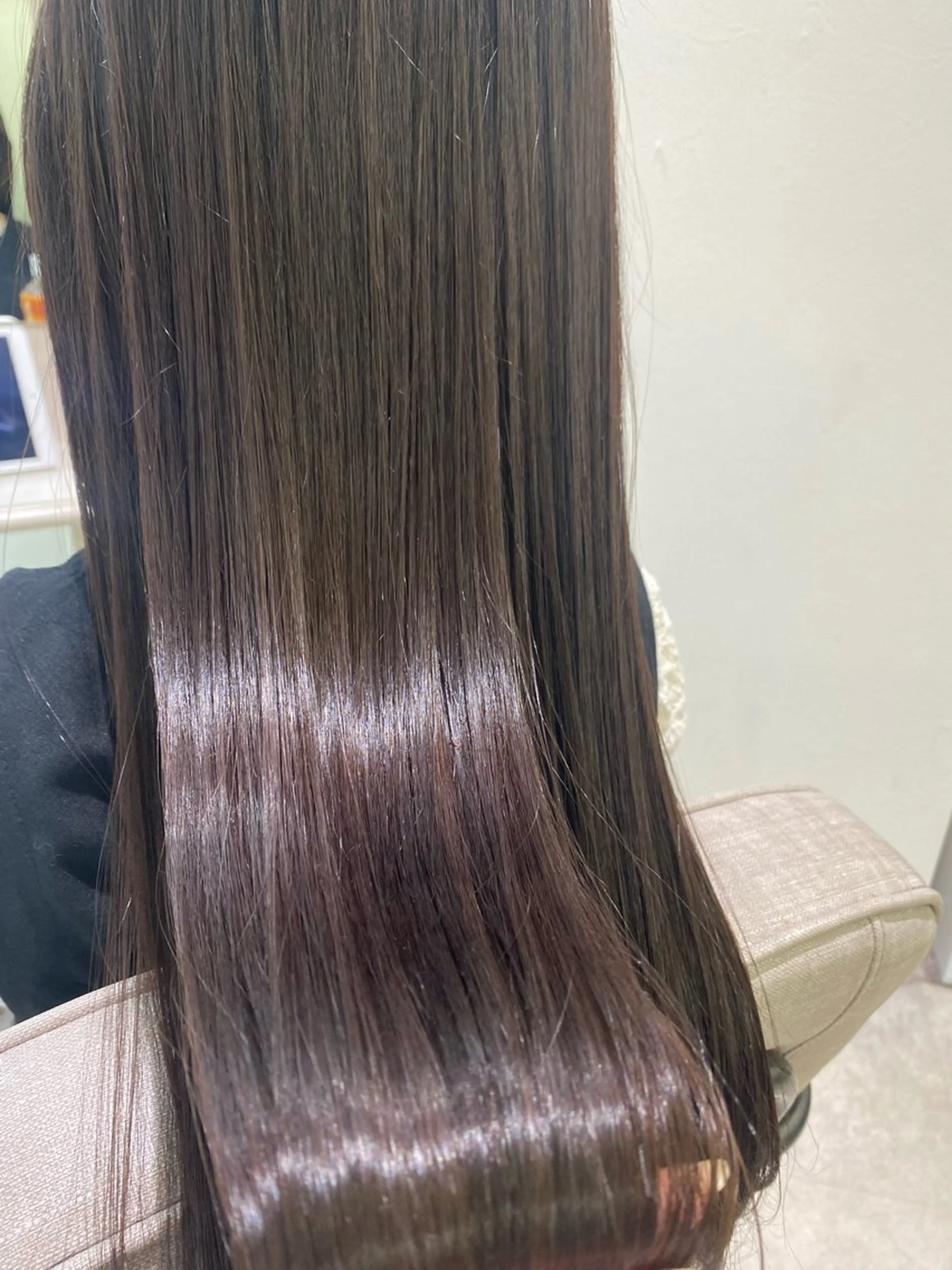 ロング カット 縮毛矯正 トリートメント 透明感カラー/ FRAME天王寺✨のヘアスタイル