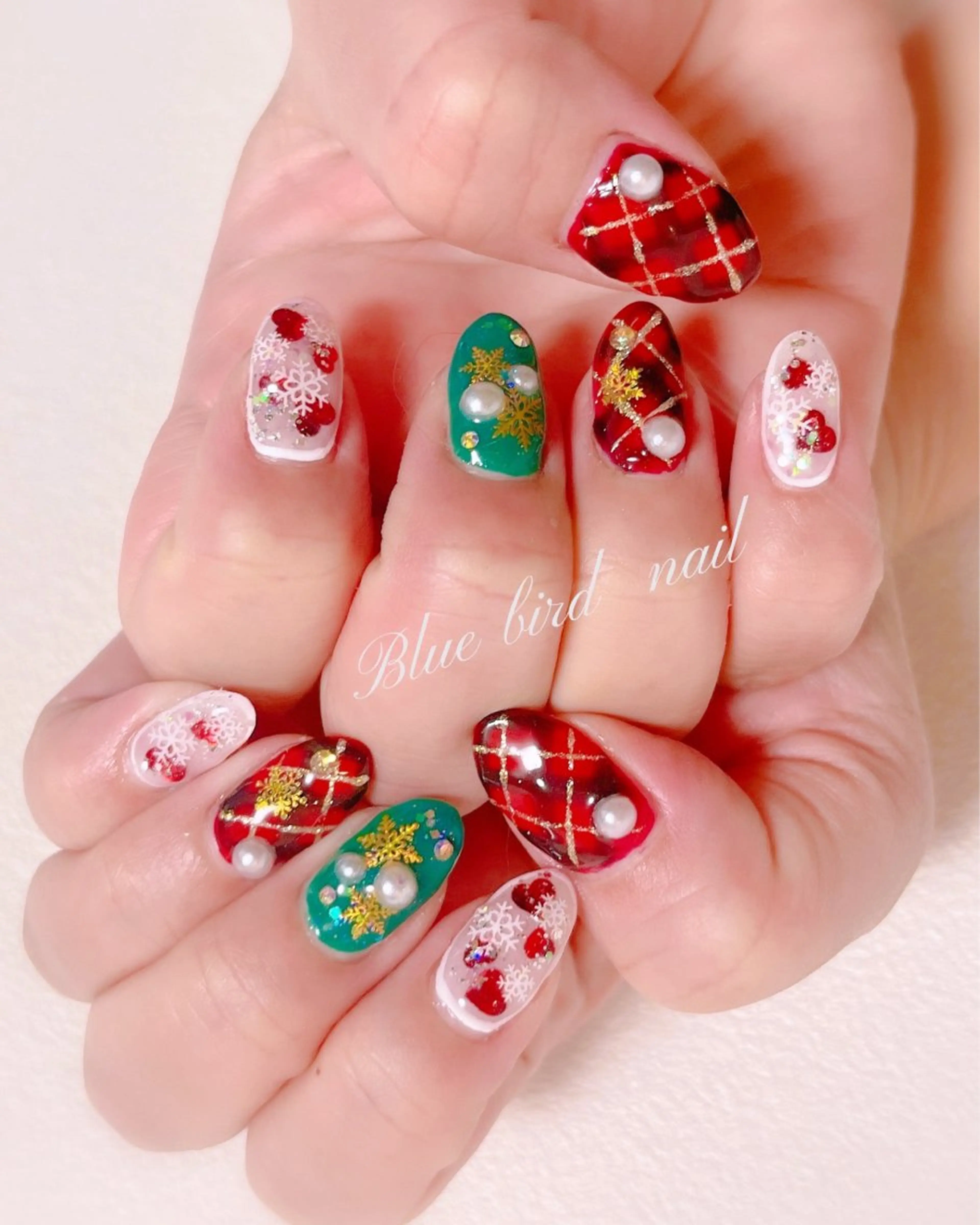 ネイル ハンドネイル Blue bird  nailのネイルデザイン