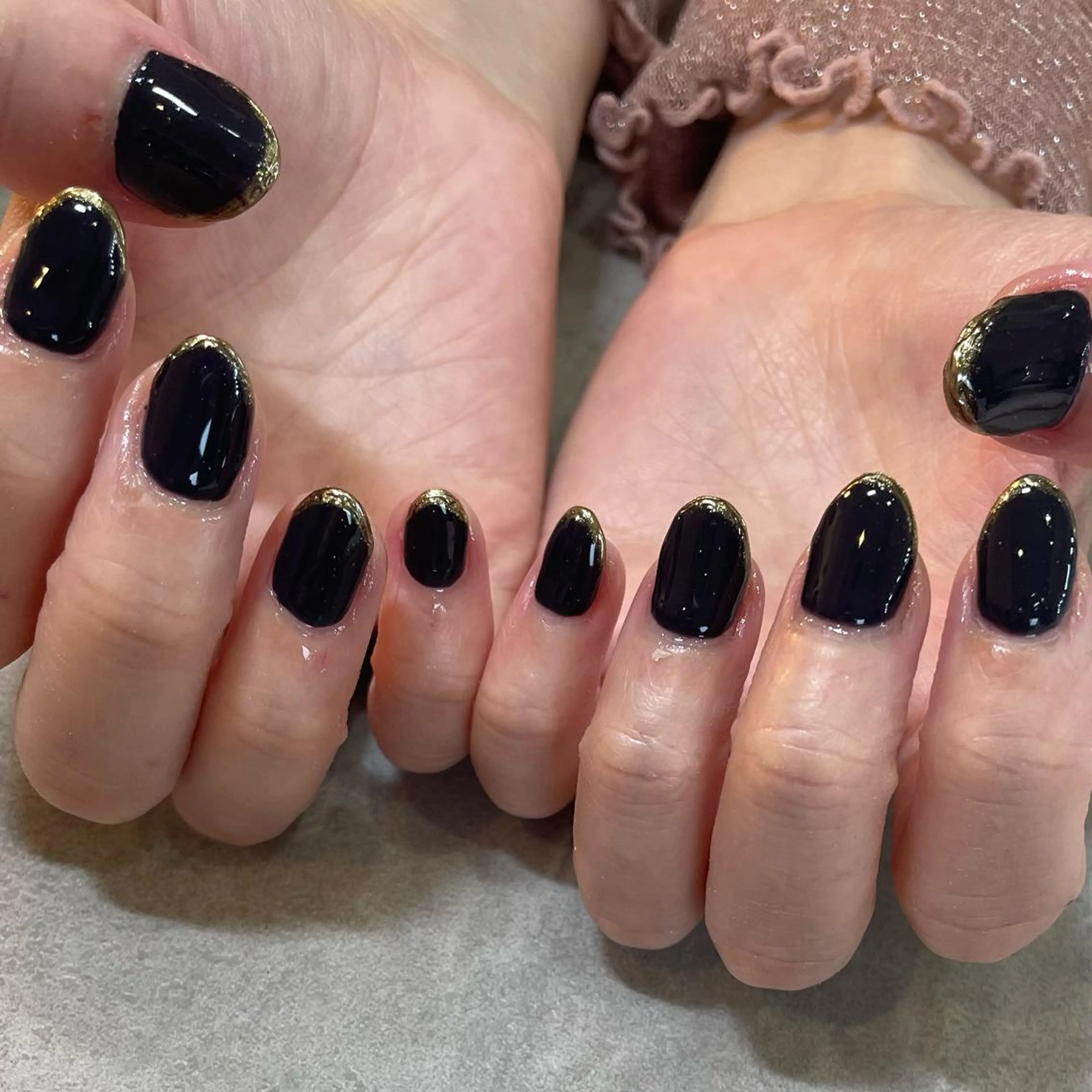 ネイル フレンチネイル ミラーネイル Nail Salon Gummi.のネイルデザイン