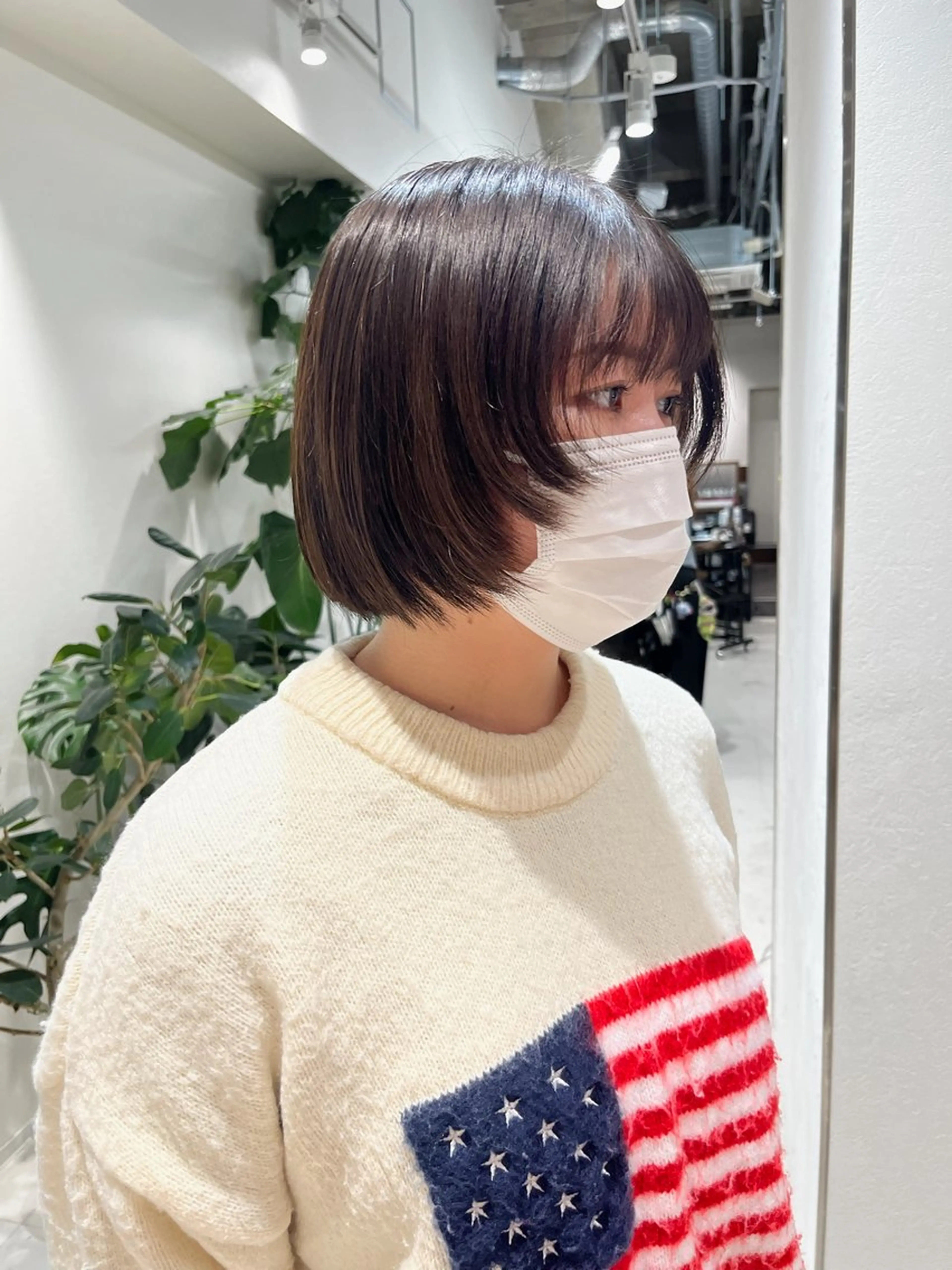 ショート 暖色カラー/艶カラー パーマ/nihoのヘアスタイル