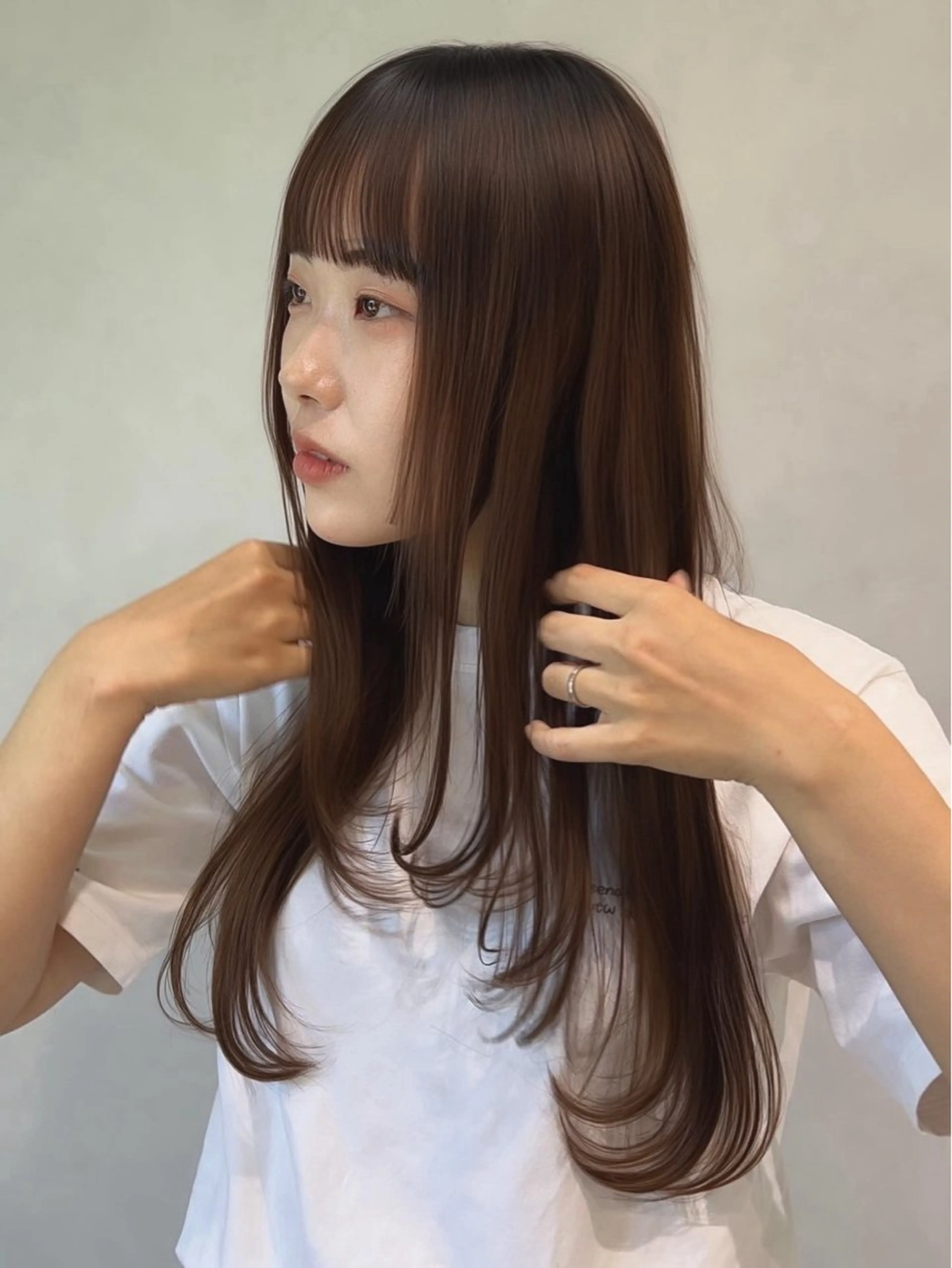 ロング モデル募集中/西梅田 naruka🍏のヘアスタイル