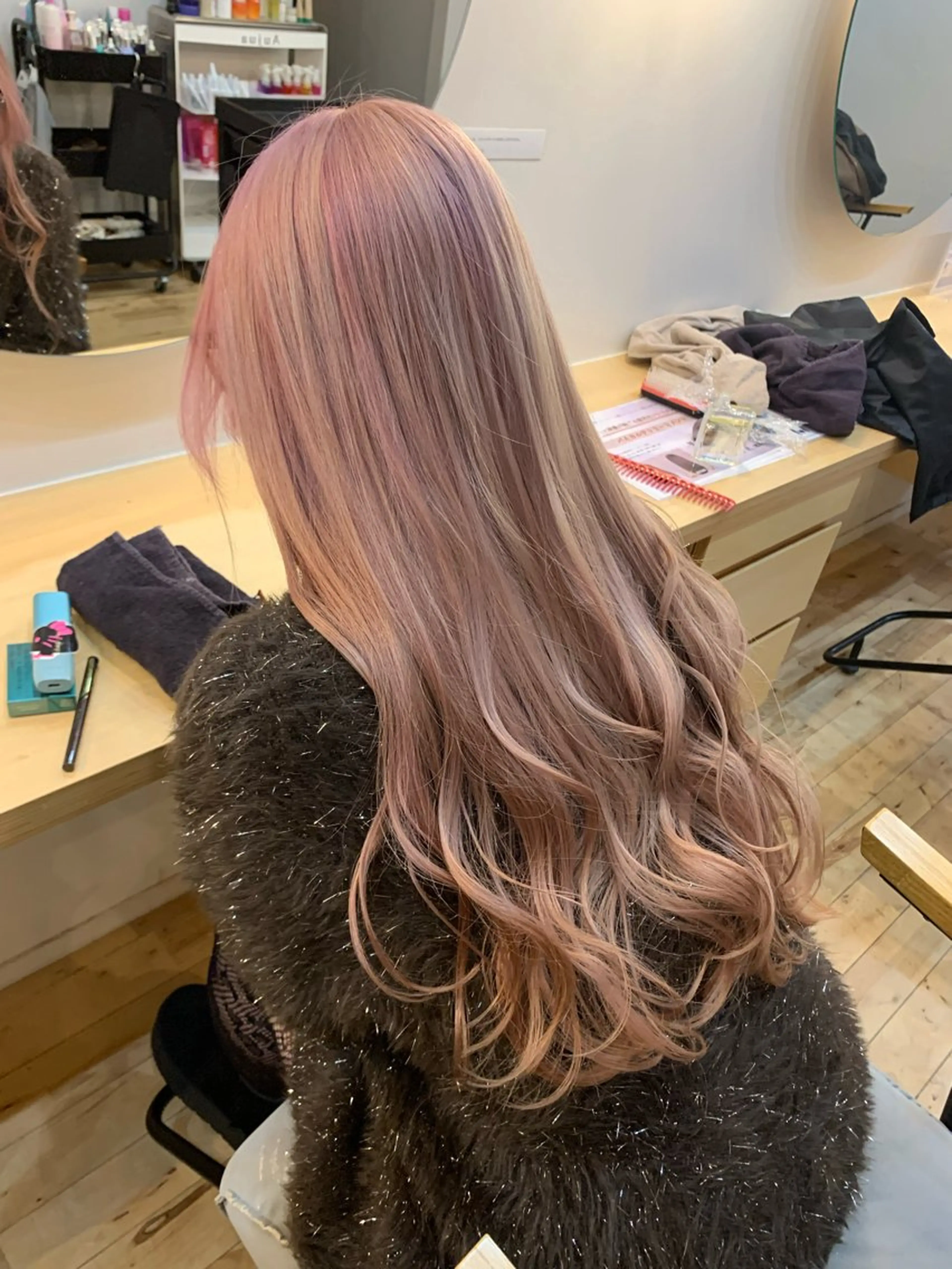 ロング 松下 颯のヘアスタイル