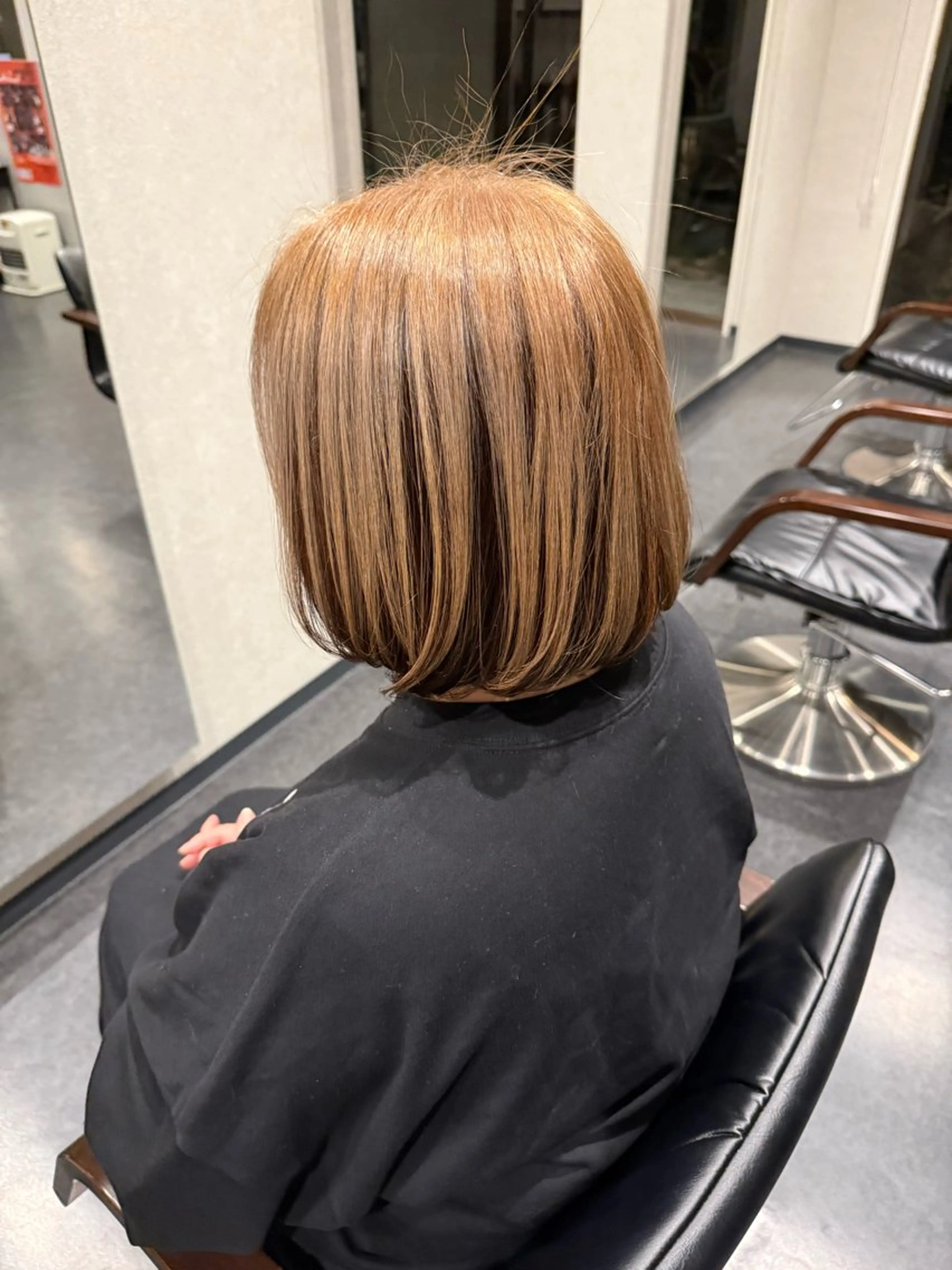 ミディアム 切りっぱなしボブ ワンレンボブ ボブ 髪質改善⚡️カラー 🍀武久 誠🍀のヘアスタイル