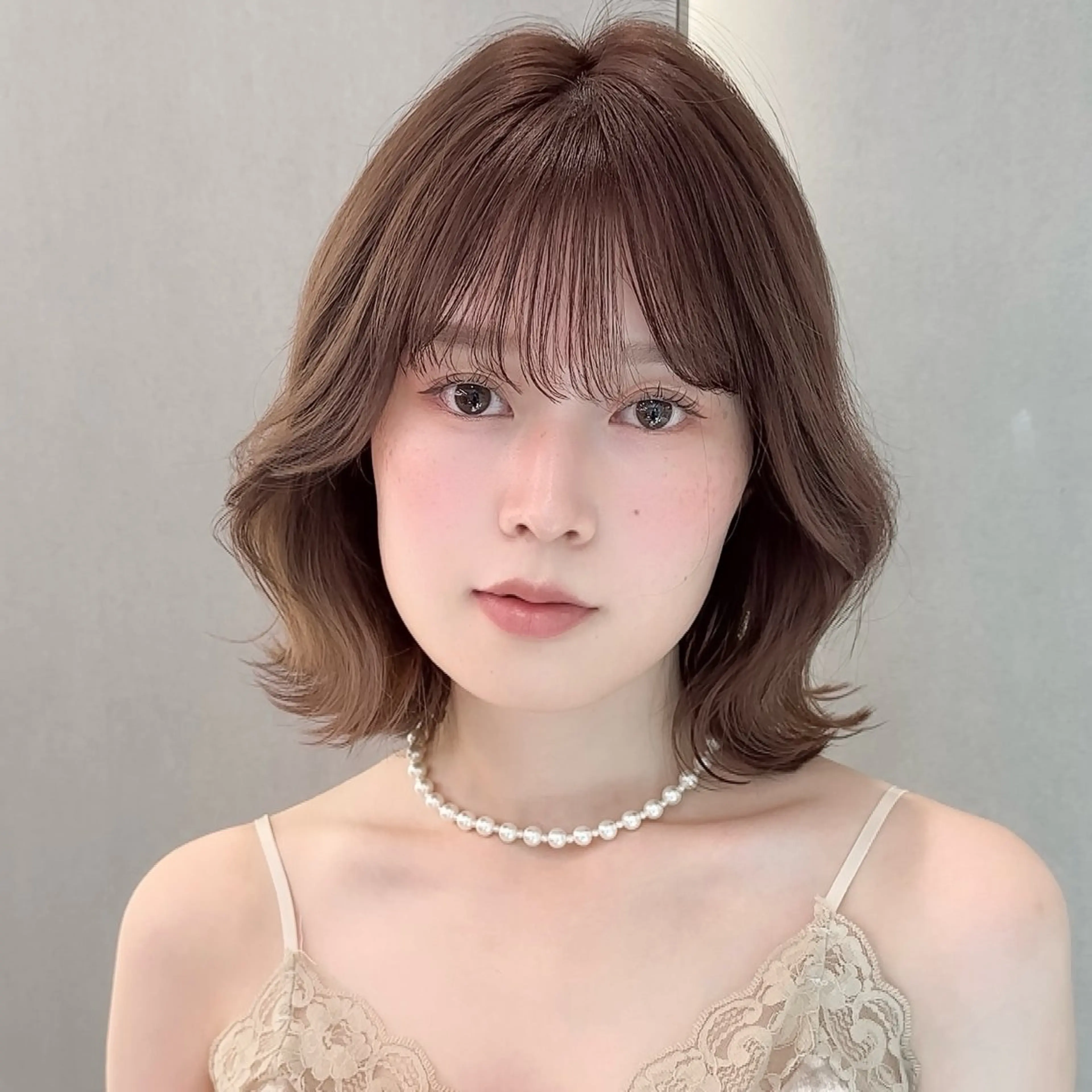 ミディアム 縮毛矯正/韓国ヘア /レイヤー🎀ミズキのヘアスタイル