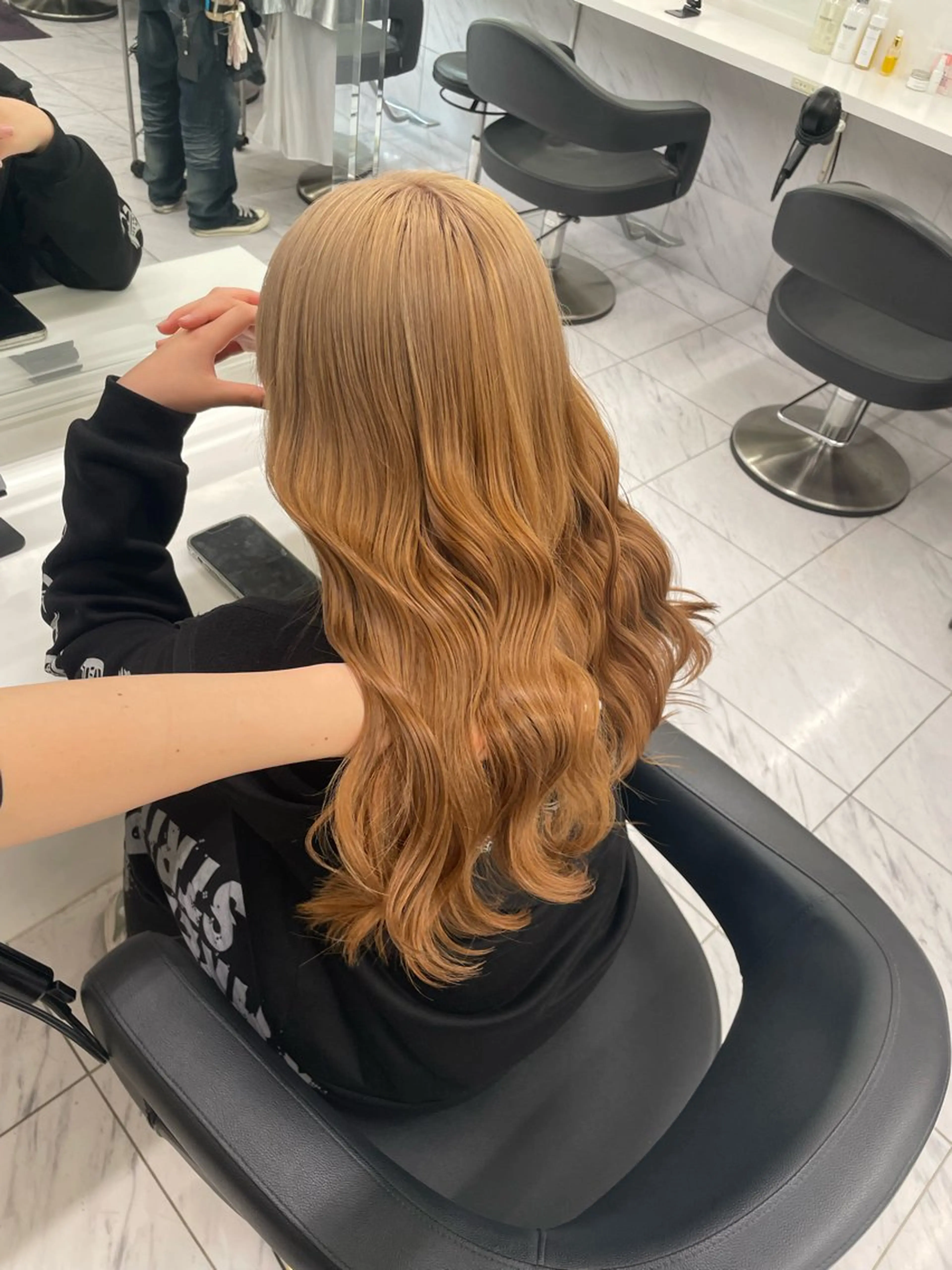 ロング カラー ヘアアレンジ ヘアカラー トリートメント ヘアセット 💗横浜美容室 💗HARUNAのヘアスタイル