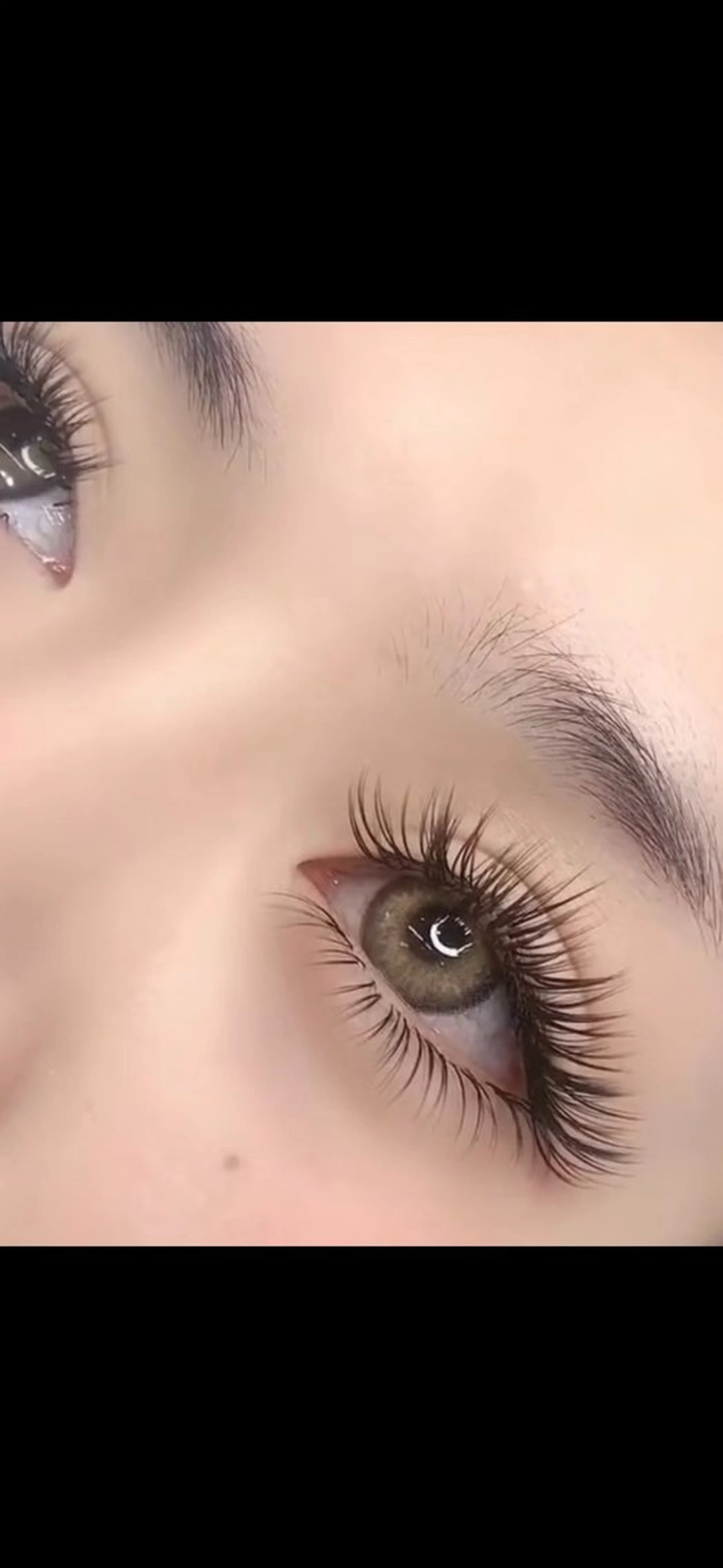 (マツエク)フラットラッシュ160本コーティング付きの写真