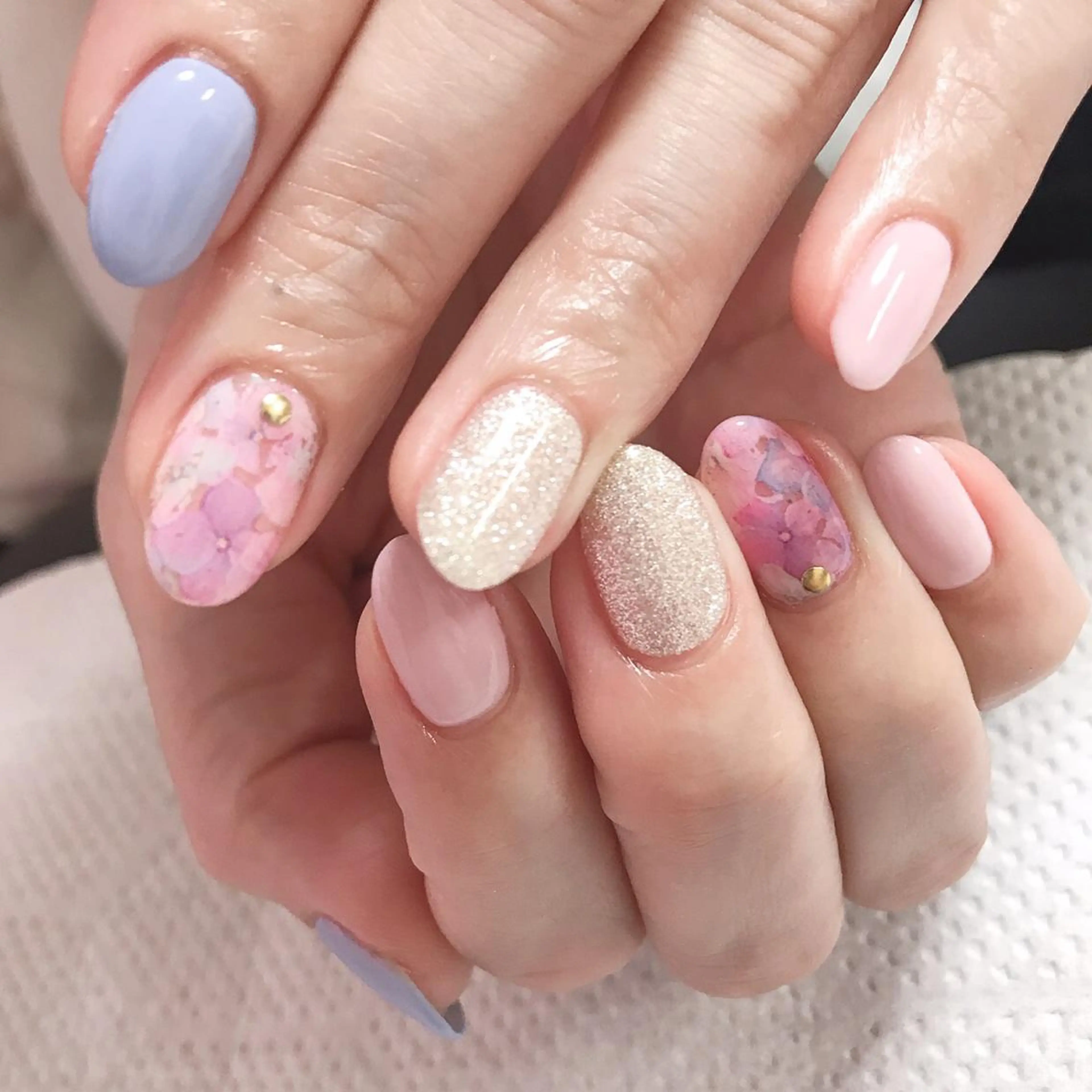 ネイル アートネイル 長さ出し フットネイル グリーン ニュアンスネイル Lily Roseスタッフ一同のマツエク・マツパデザイン