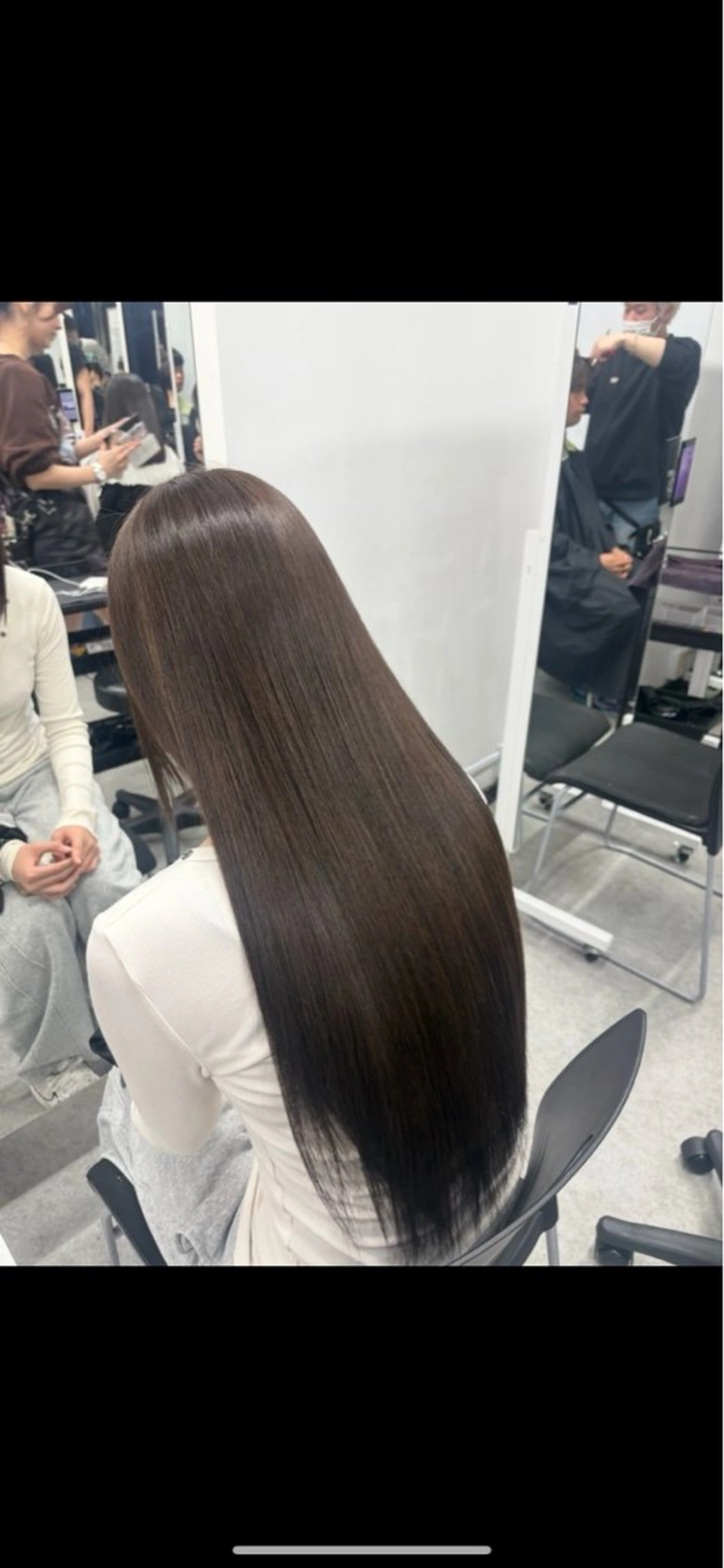 ロング カラー ベージュ×レイヤー 🤎横浜/miu🤎のヘアスタイル