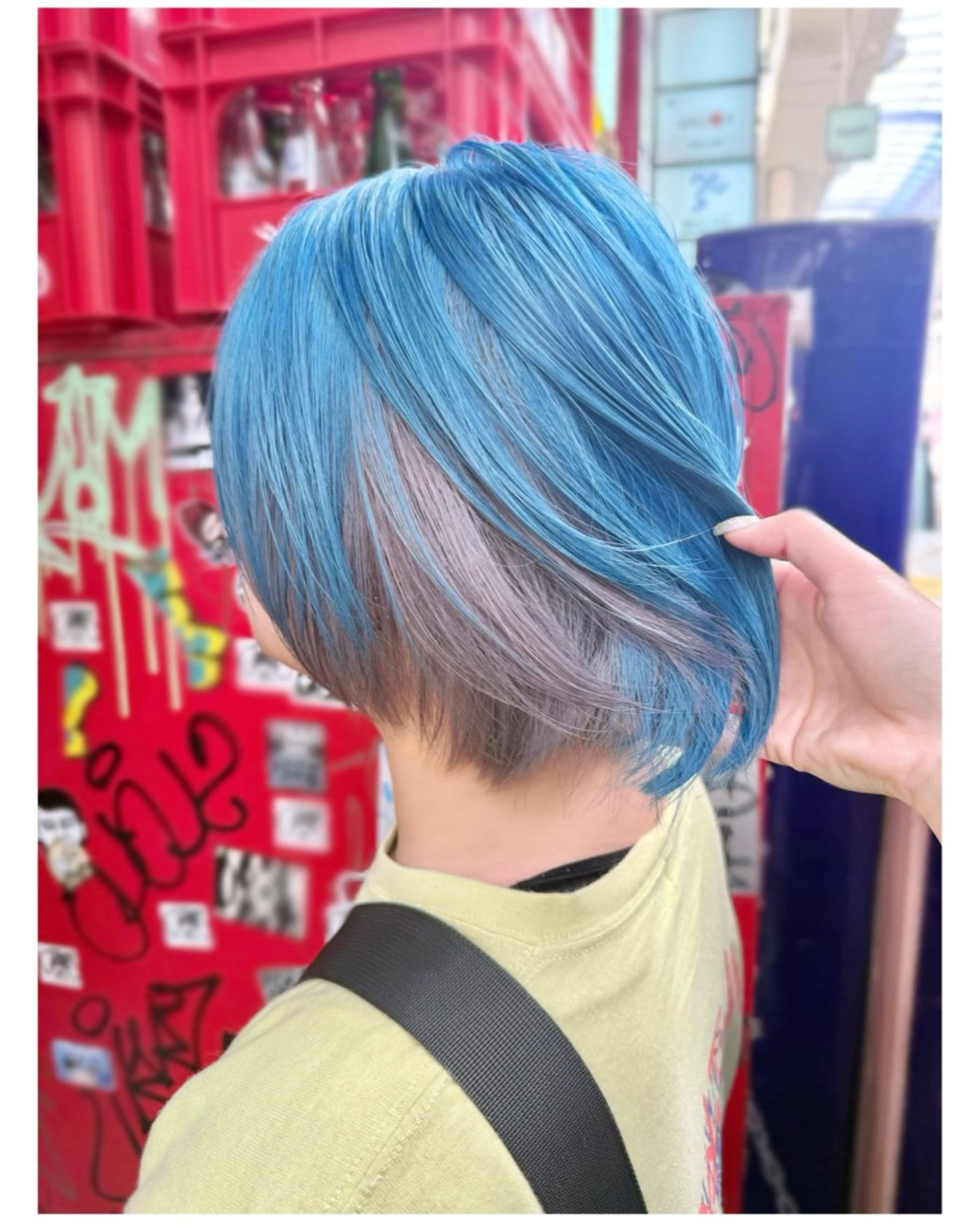 ショート カラー シルバー ヘアカラー GARU-ガル-所属・TSUNO🦖 派手髪/オタク美容師のヘアスタイル