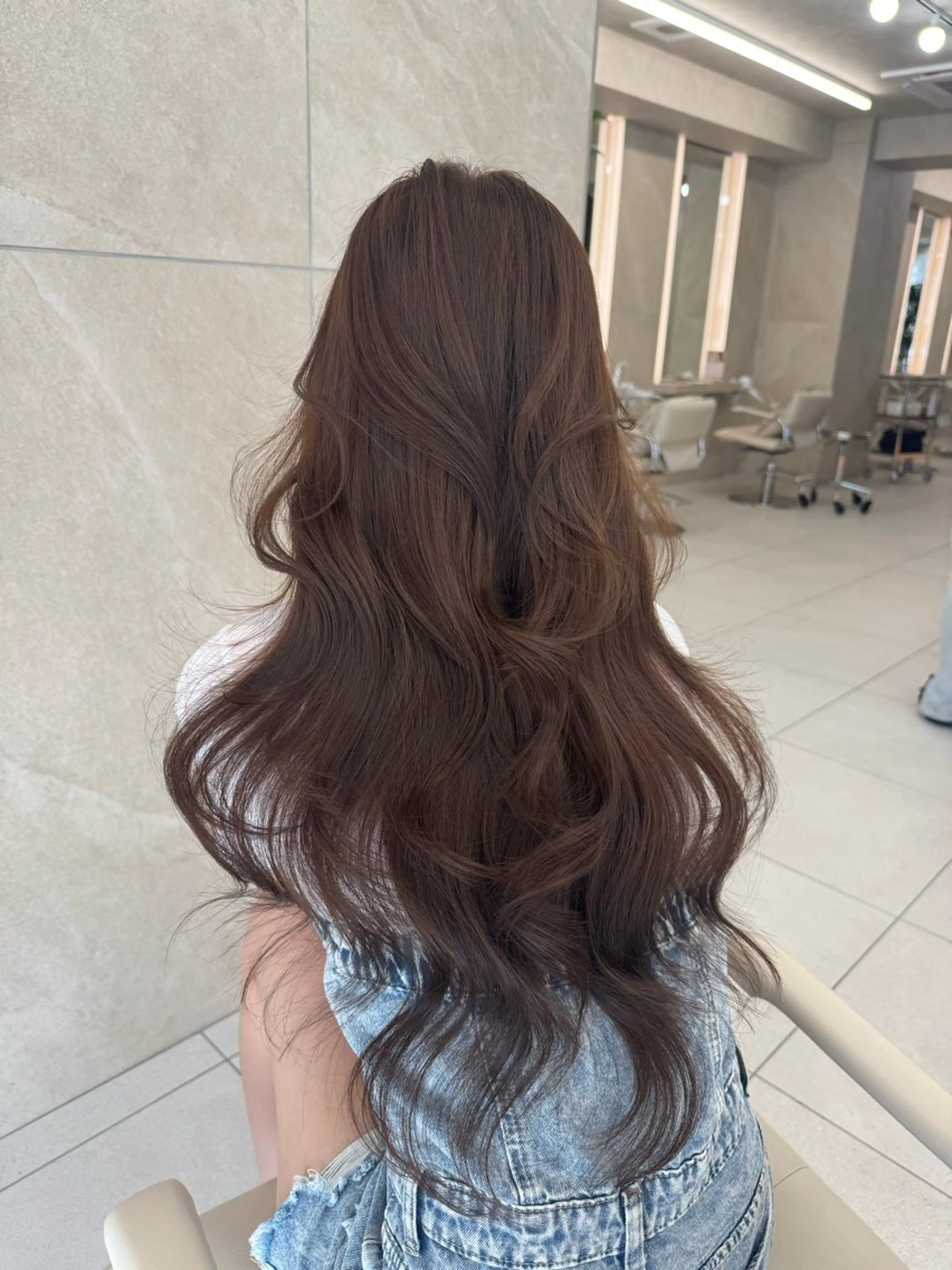 ロング ヘアカラー トリートメント 中村 紅葉のヘアスタイル