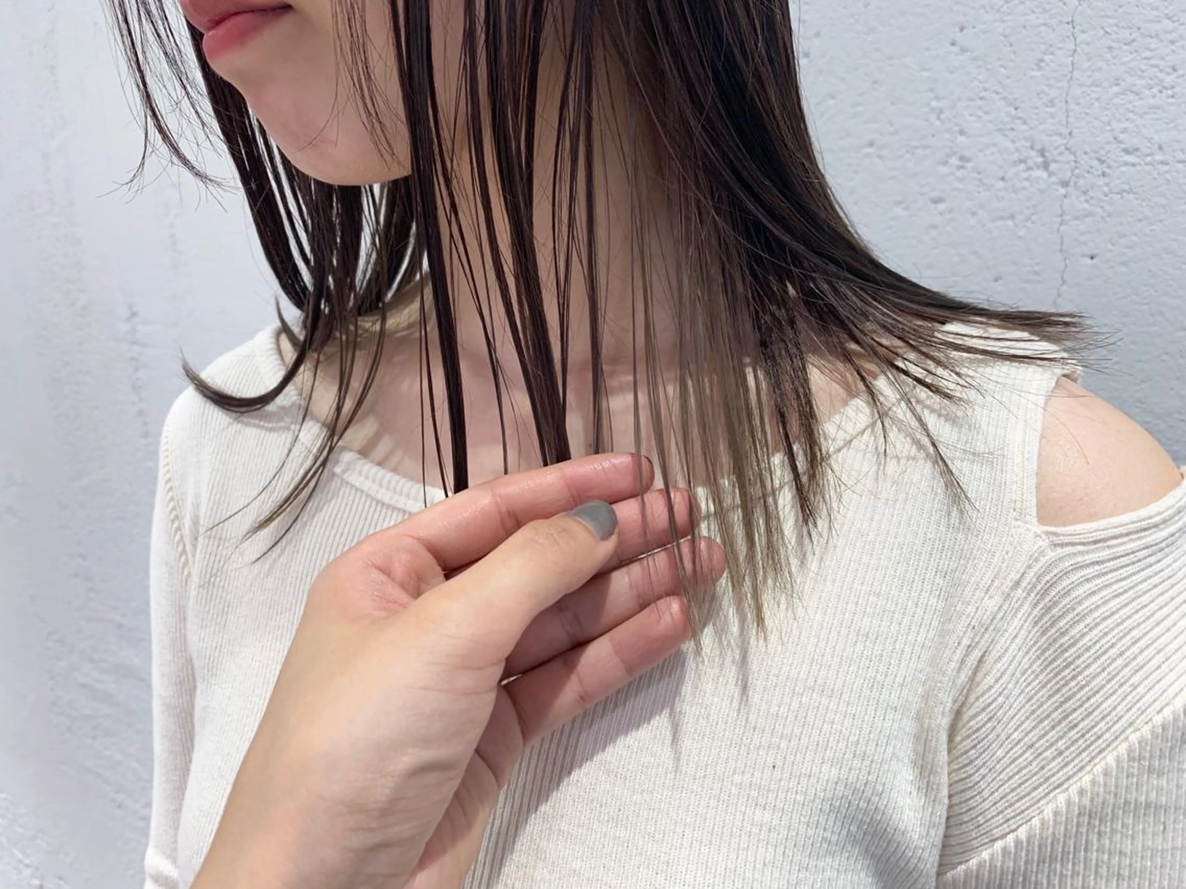 セミロング カラー ヘアアレンジ 🫧透明感カラー/ ボブ/小笠原汐海🪽のヘアスタイル