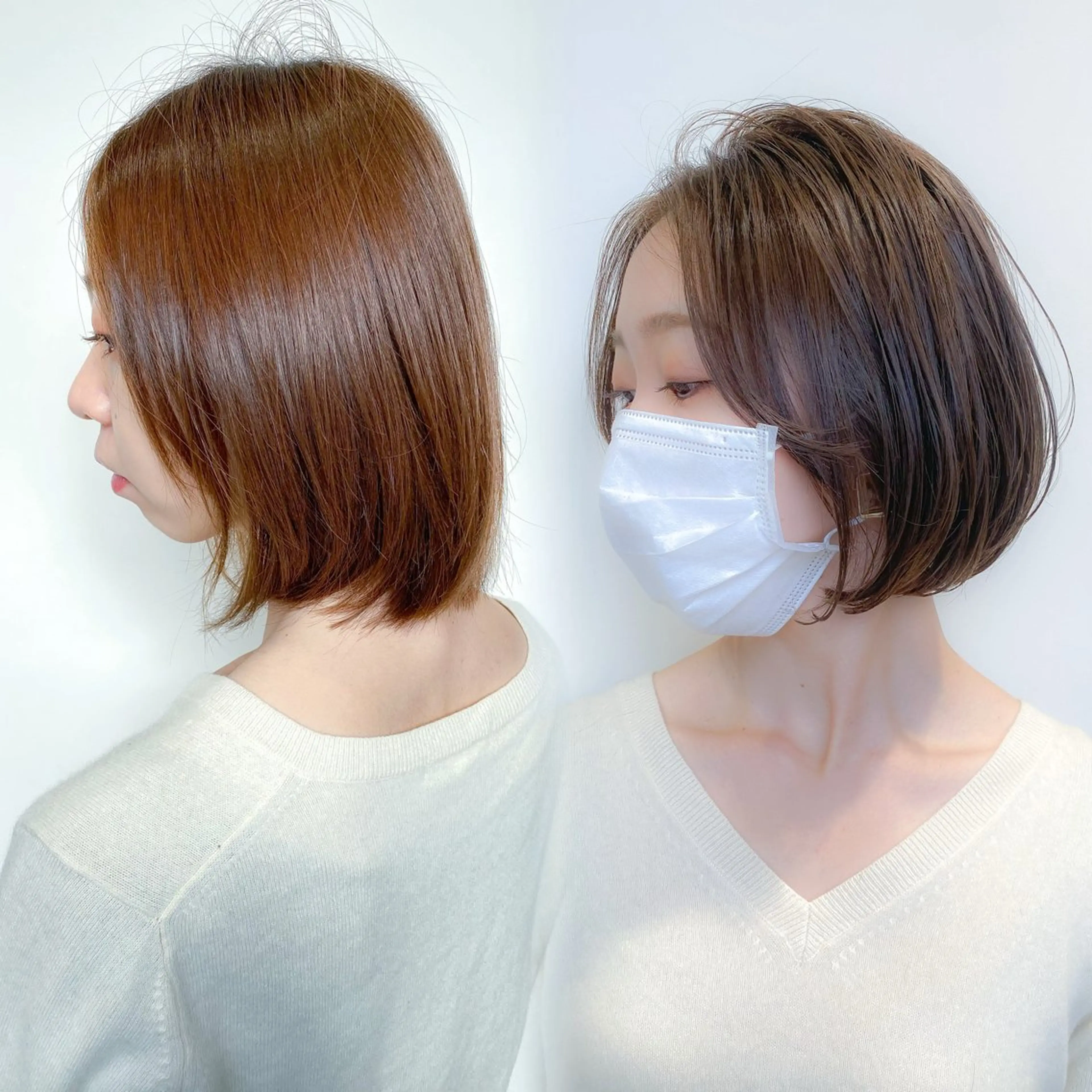 ショート 顔周りレイヤー/ボブ 銀座✨中野まさひろのヘアスタイル