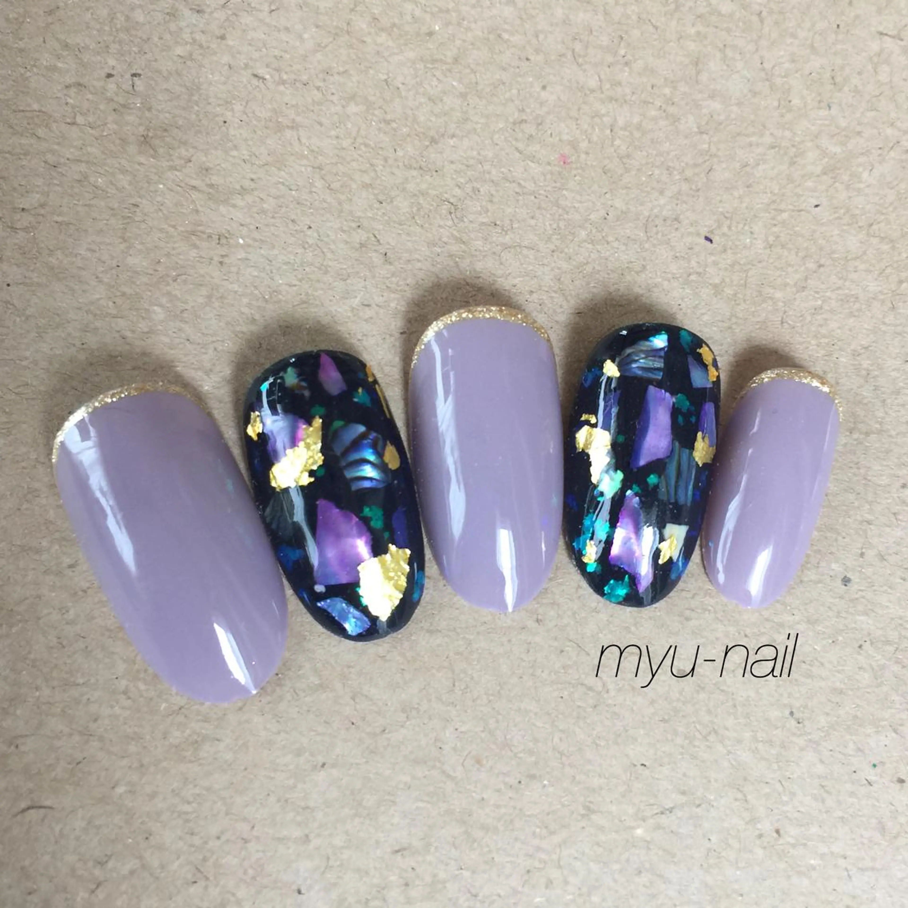 ネイル シンプルネイル ネイルチップ ホームサロン myu-nailのネイルデザイン