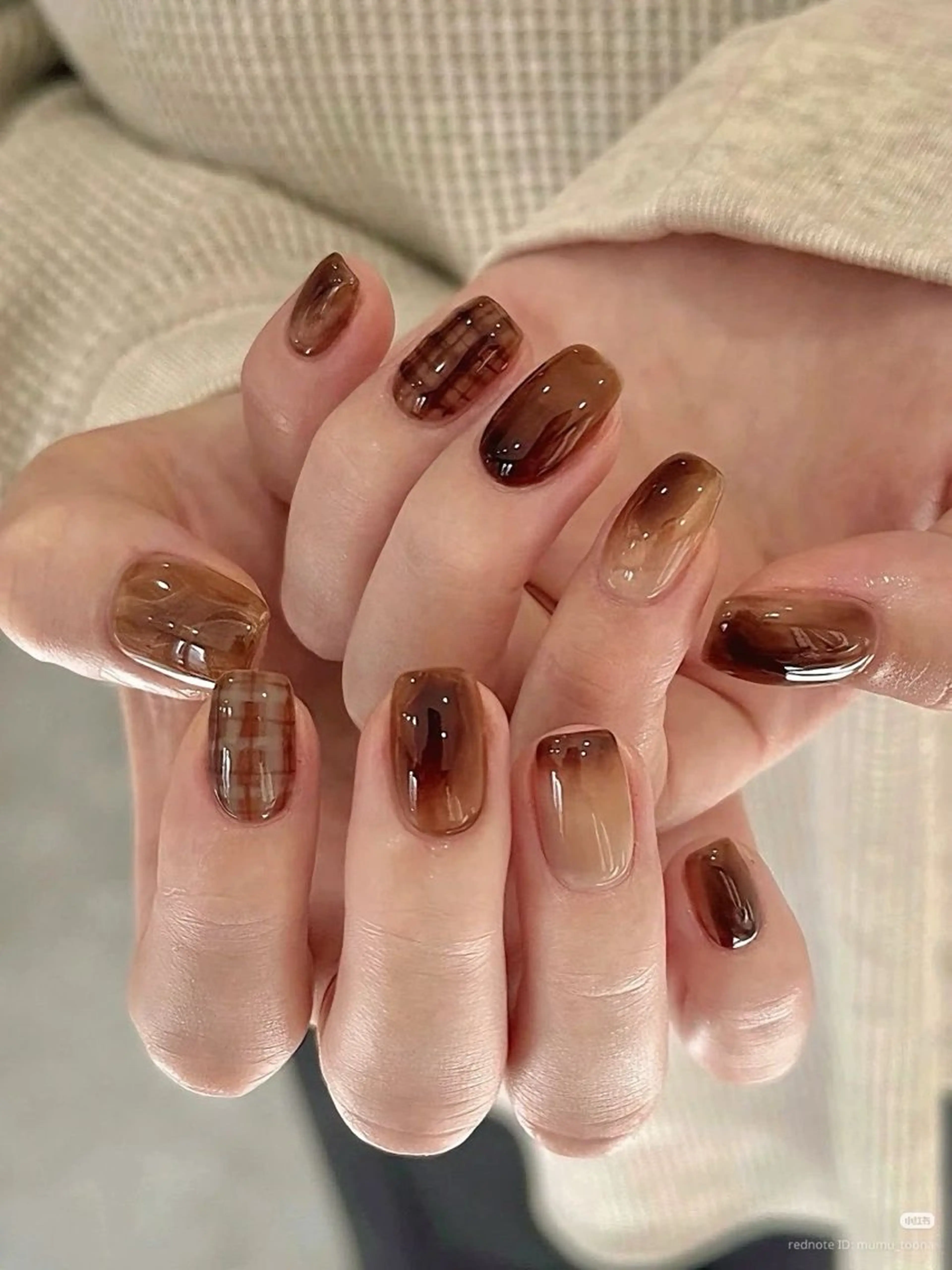 ネイル 韓国ネイル 持ち込み ニュアンスネイル ネイルチップ 冬ネイル LISA ANA.CHUOのネイルデザイン