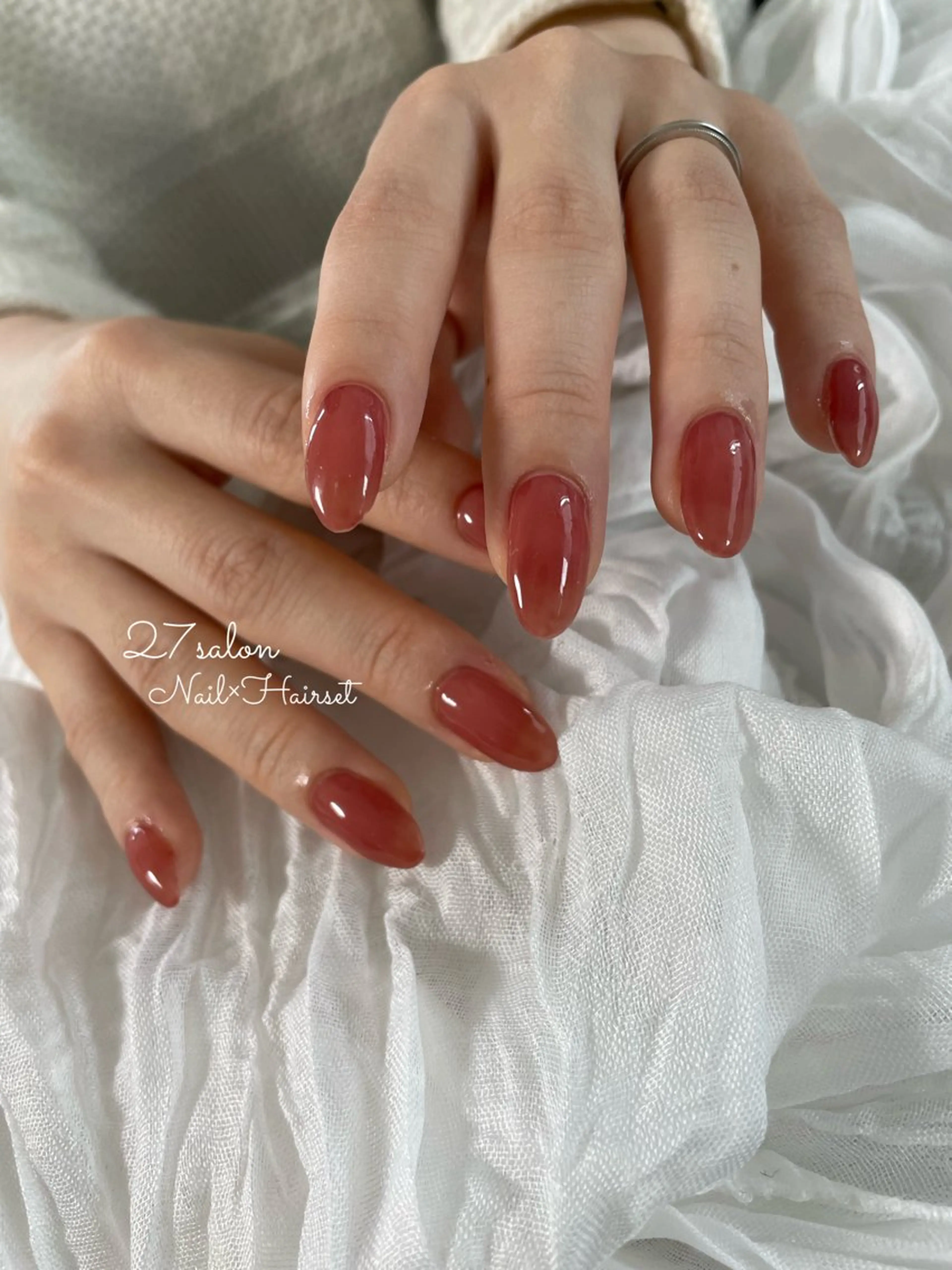 ネイル ワンカラーネイル 27salon yuinaのネイルデザイン