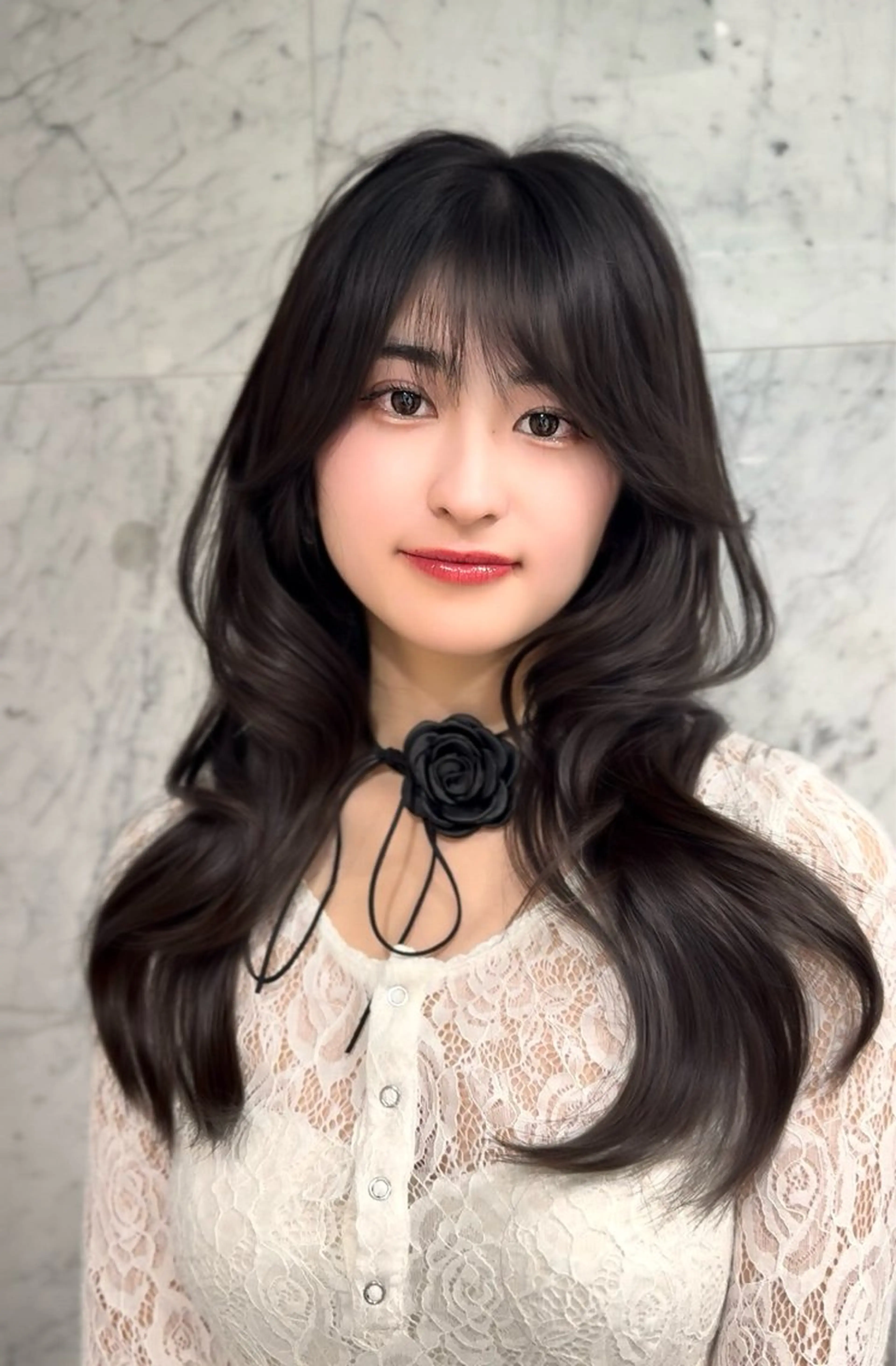 【学生限定／暗髪】韓国風レイヤーカット＋ダークカラー＋TRの写真