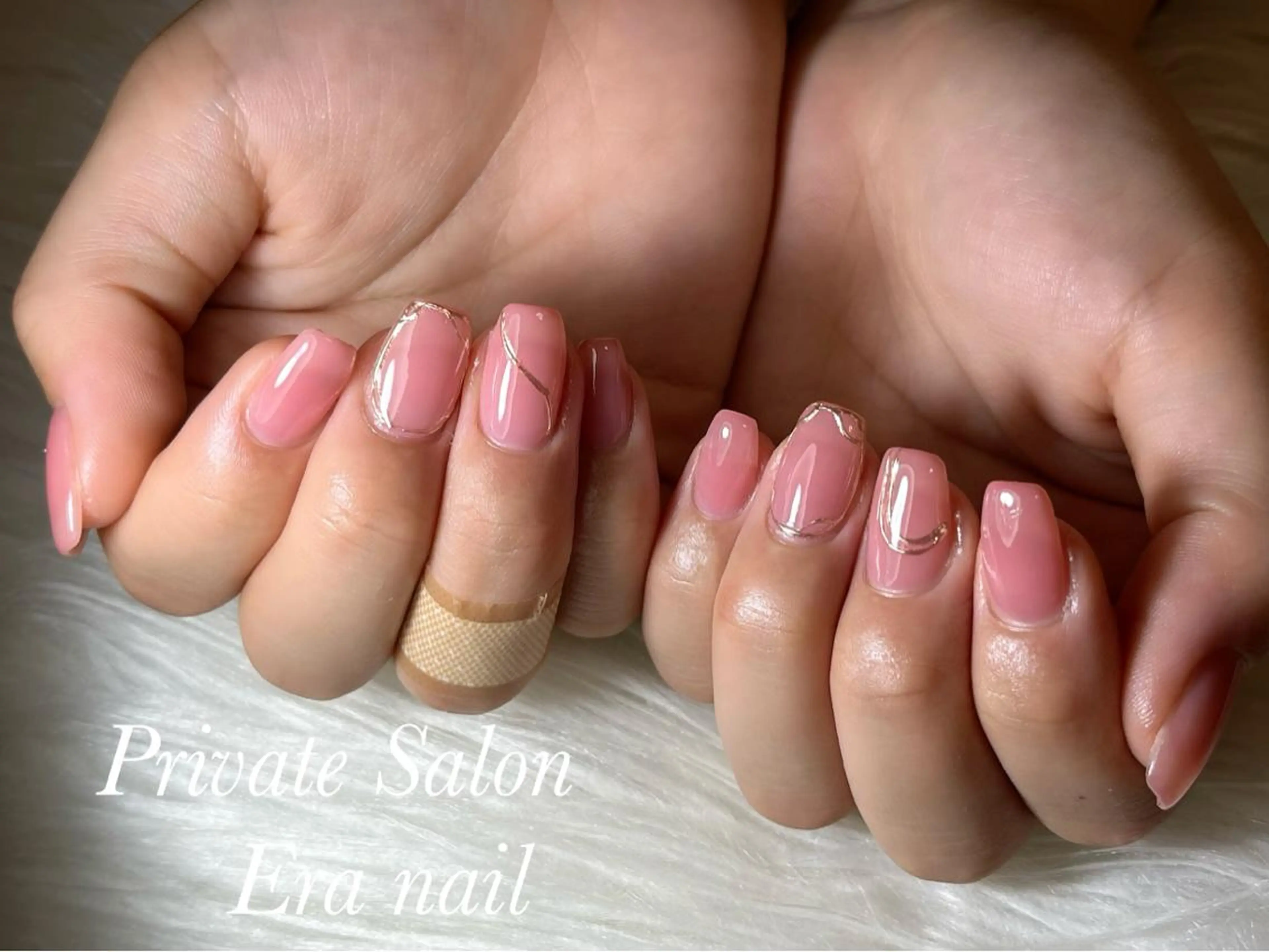 ネイル ミラーネイル ワンカラーネイル ハンドネイル Era nailのネイルデザイン