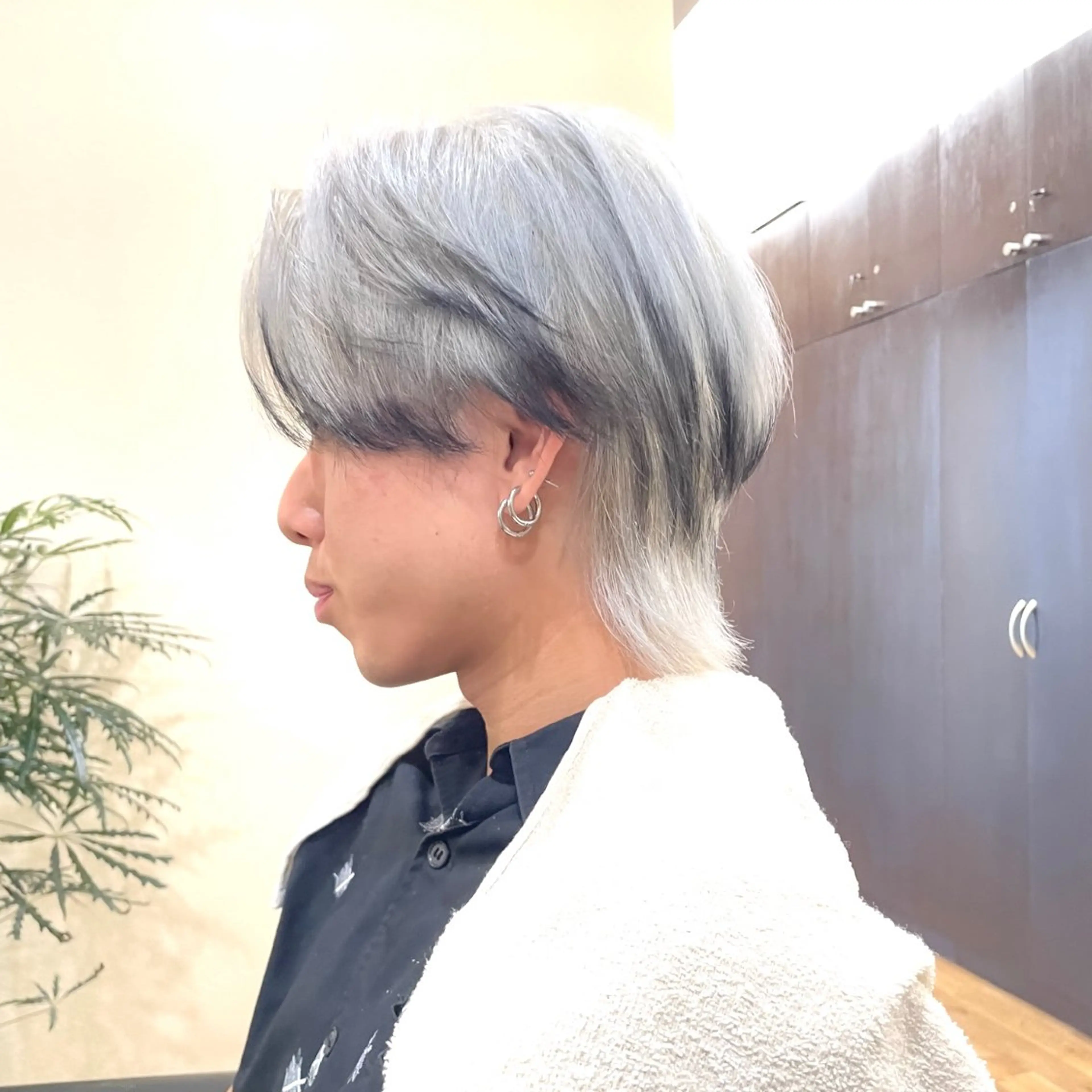 ショート カラー ハイトーンカラー ウルフカット ウルフ/レイヤー /suzuhaのヘアスタイル