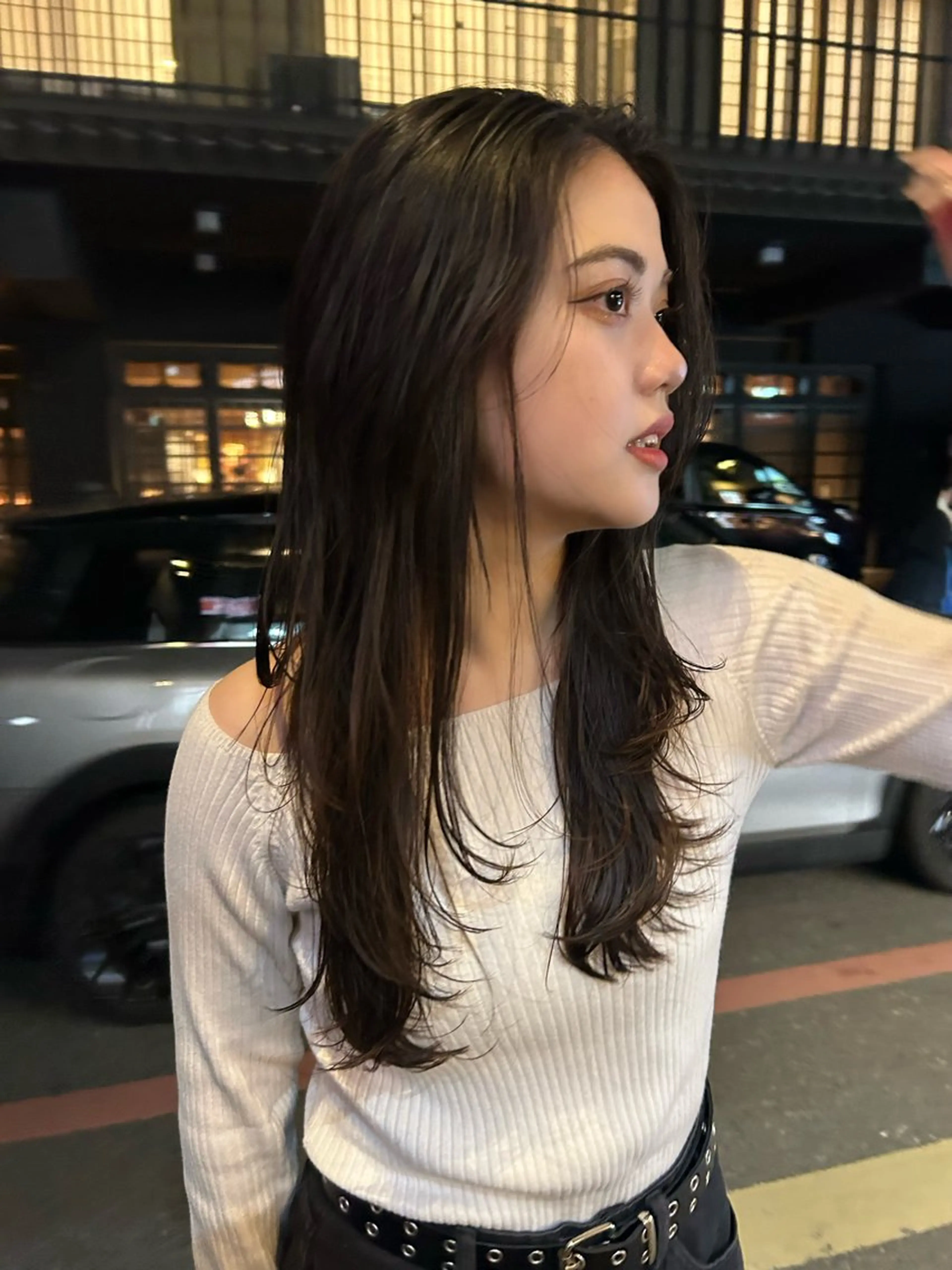 ロング かきあげバング 藤原 直希のヘアスタイル