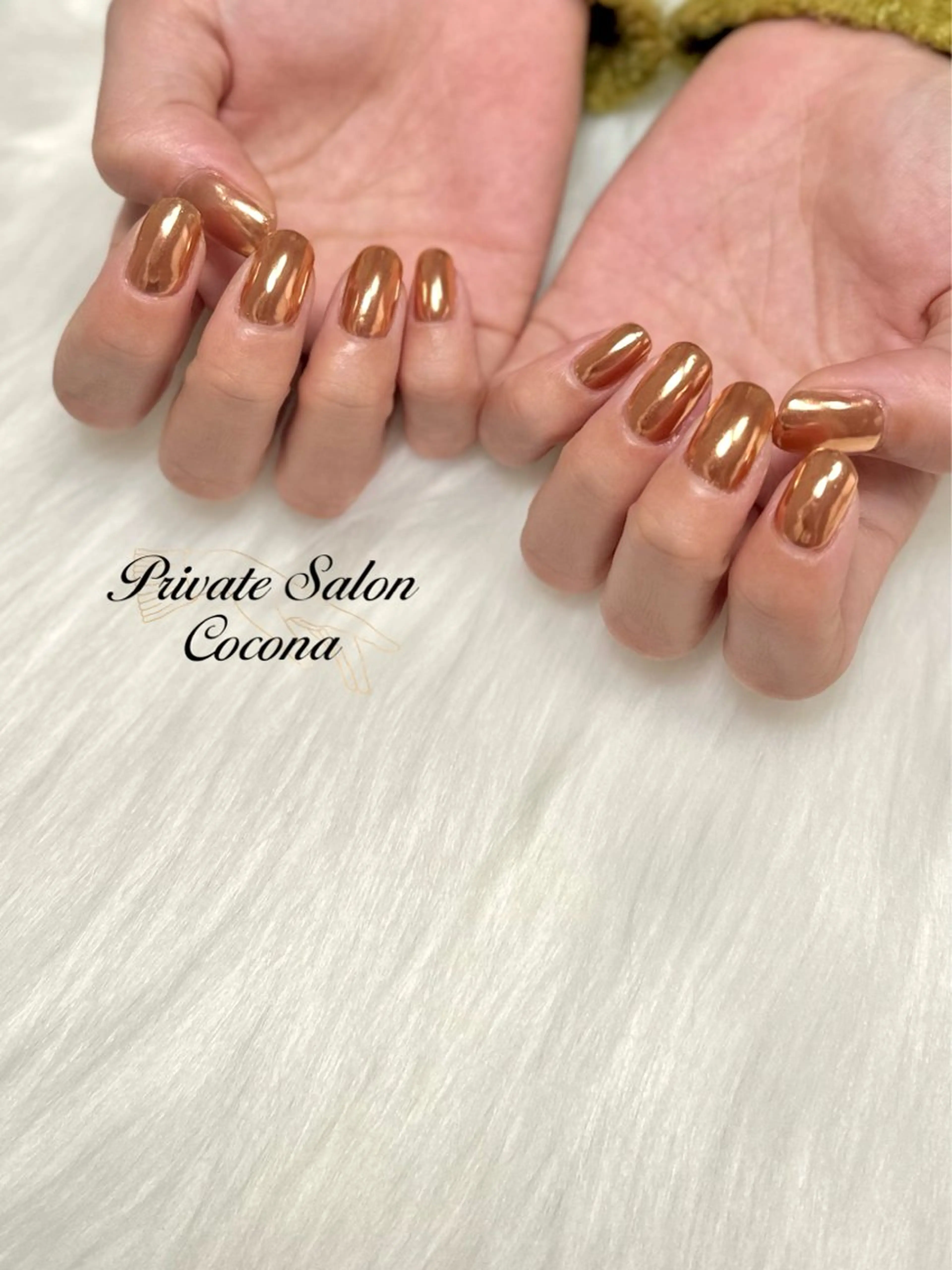 ネイル ミラーネイル ハンドネイル プライベートサロン nailcoconaのネイルデザイン