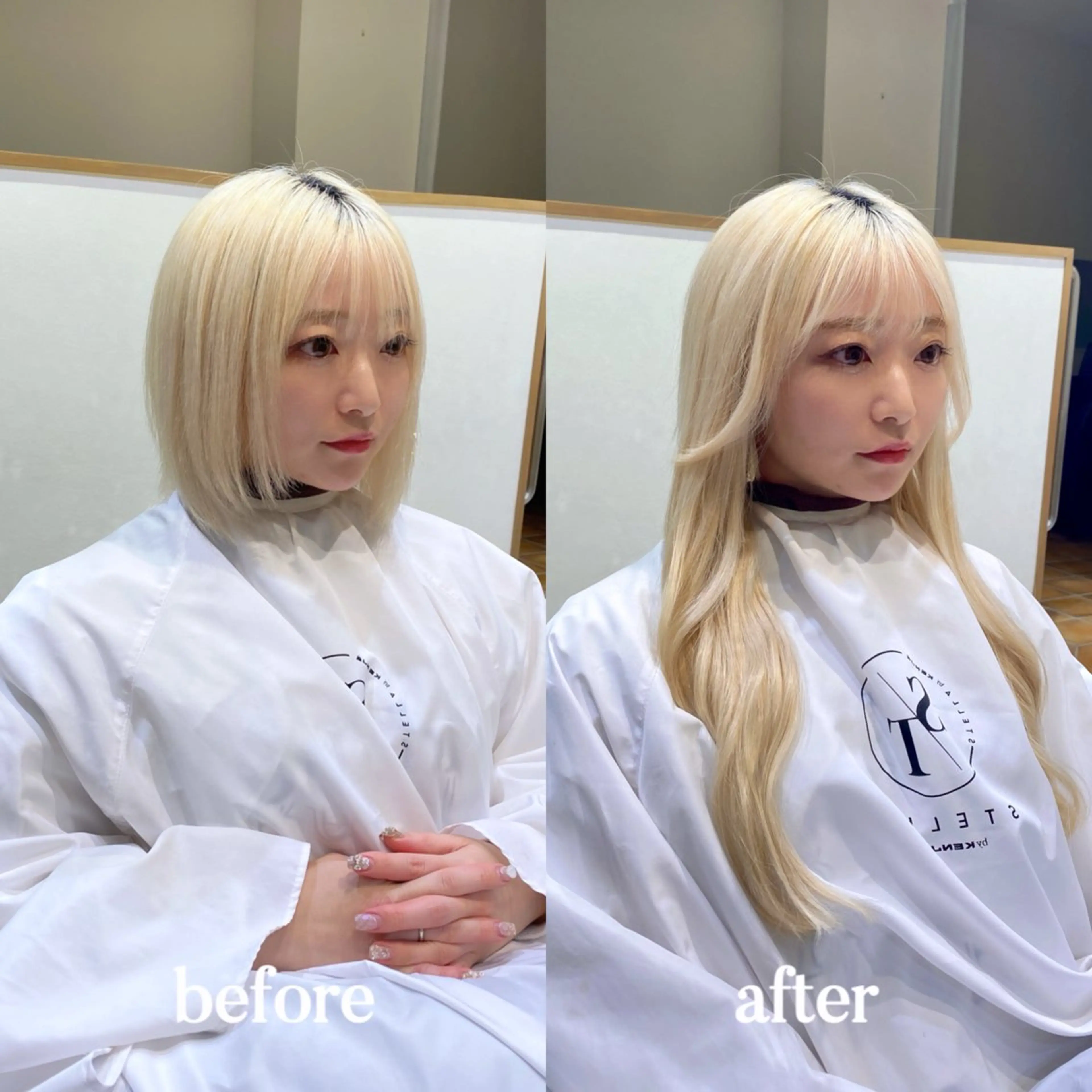 エクステ 𝐲𝐮𝐮𝐦𝐢 エクステ/ 艶カラーのヘアスタイル