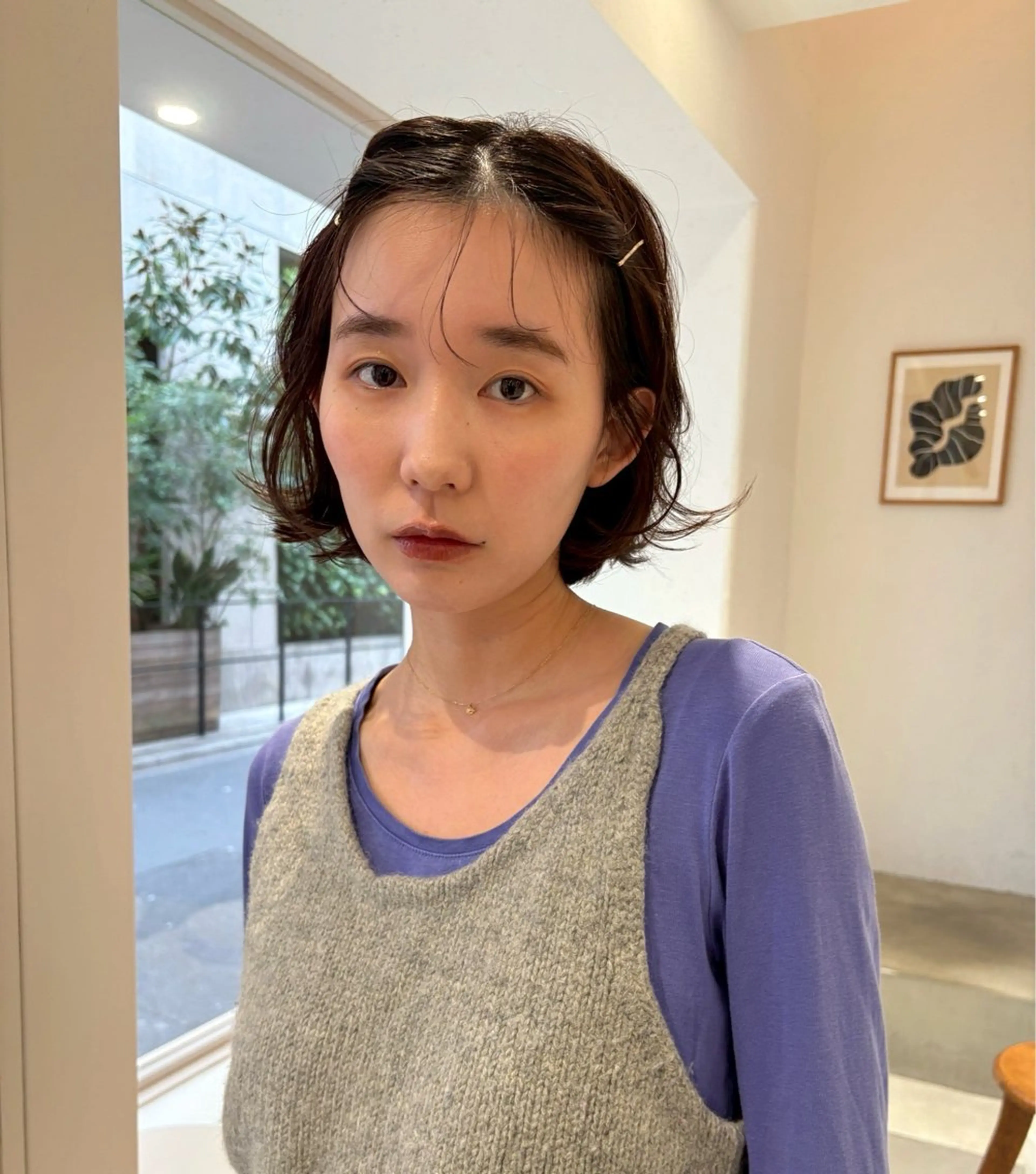 ショート パーマ iwami rena /Nary河原町のヘアスタイル