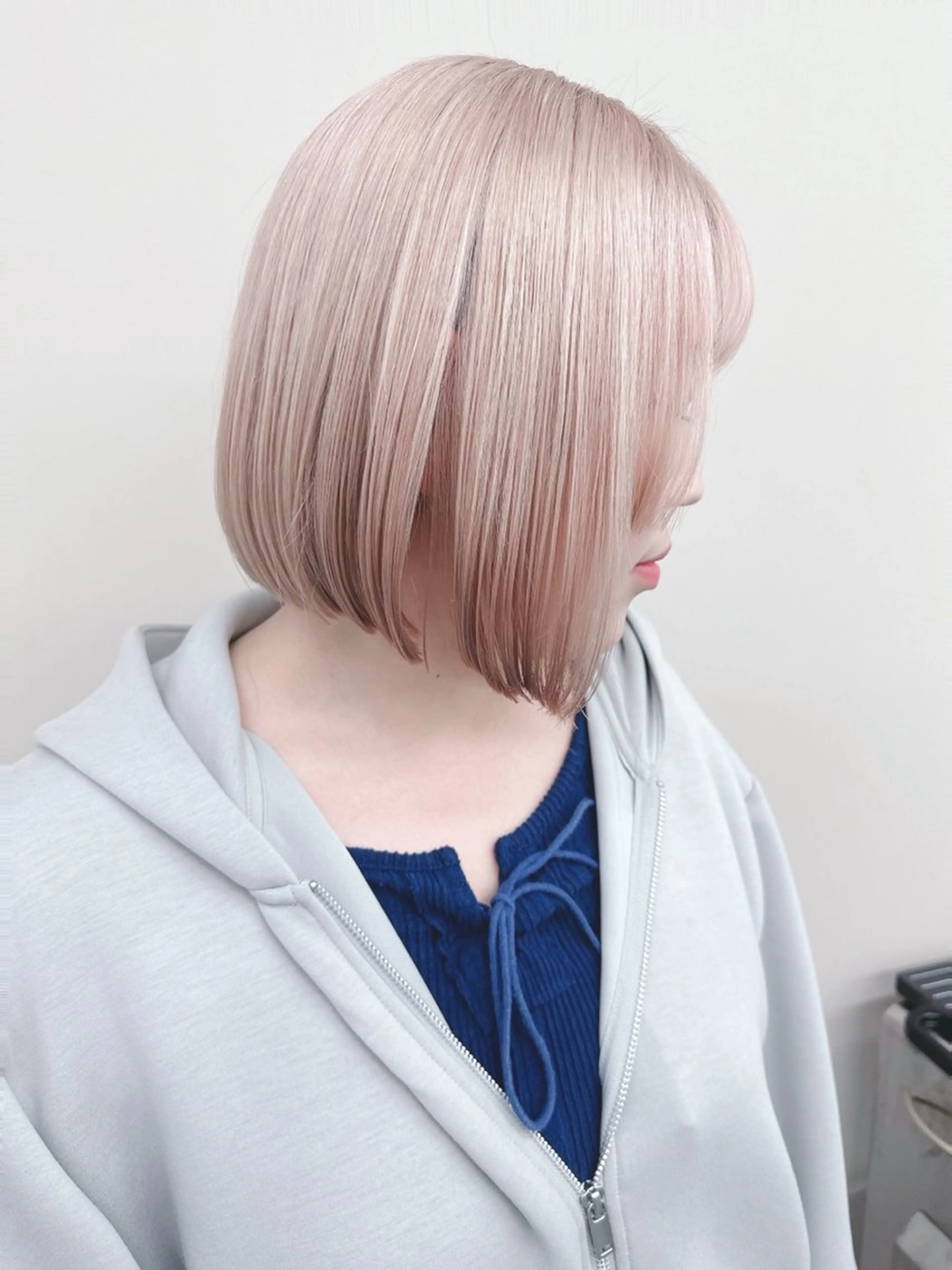 ミディアム カット ヘッドスパ ボブ/ゆるふわ ボブパーマ/とういのヘアスタイル