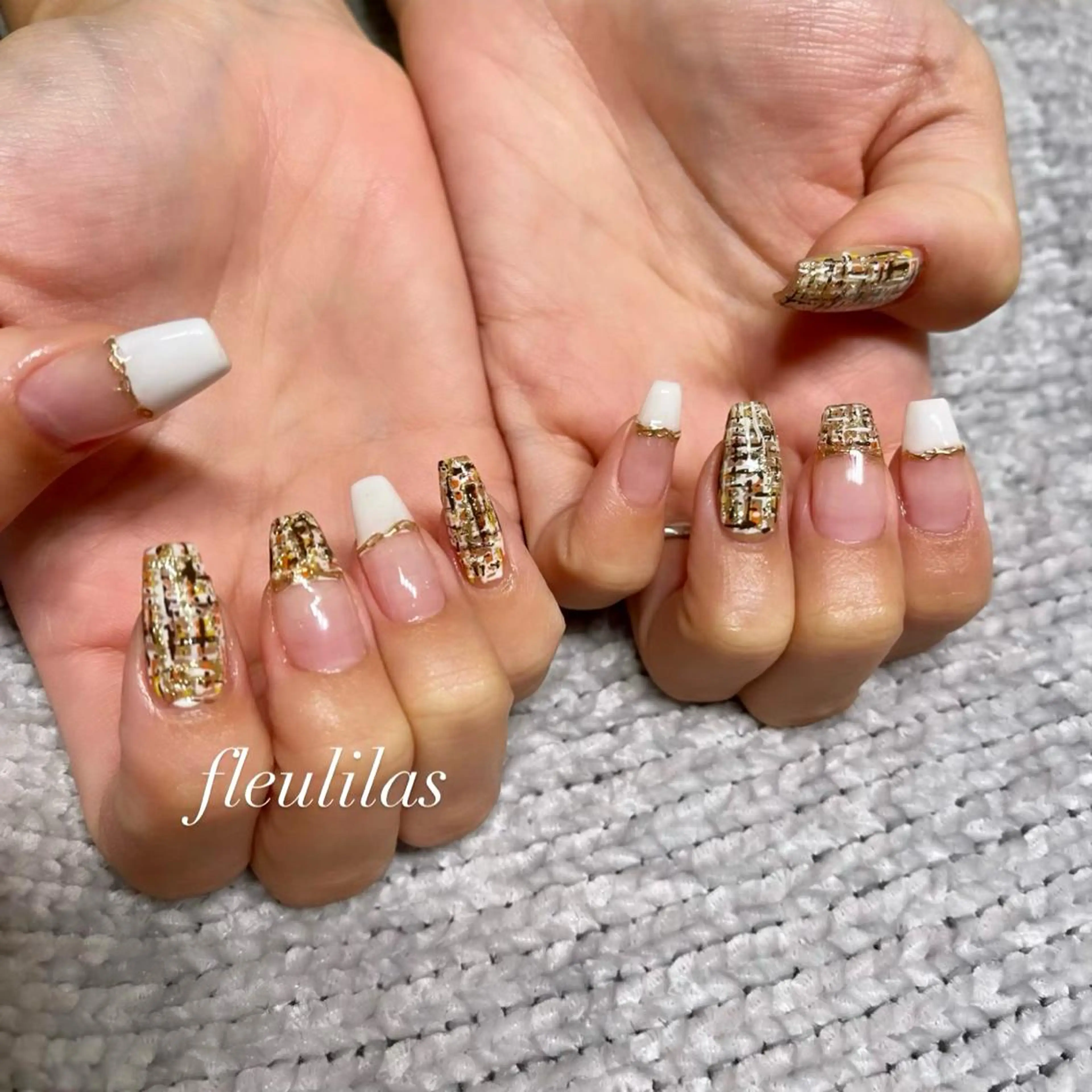 ネイル ツイードネイル fleulilas 松葉のその他イメージ