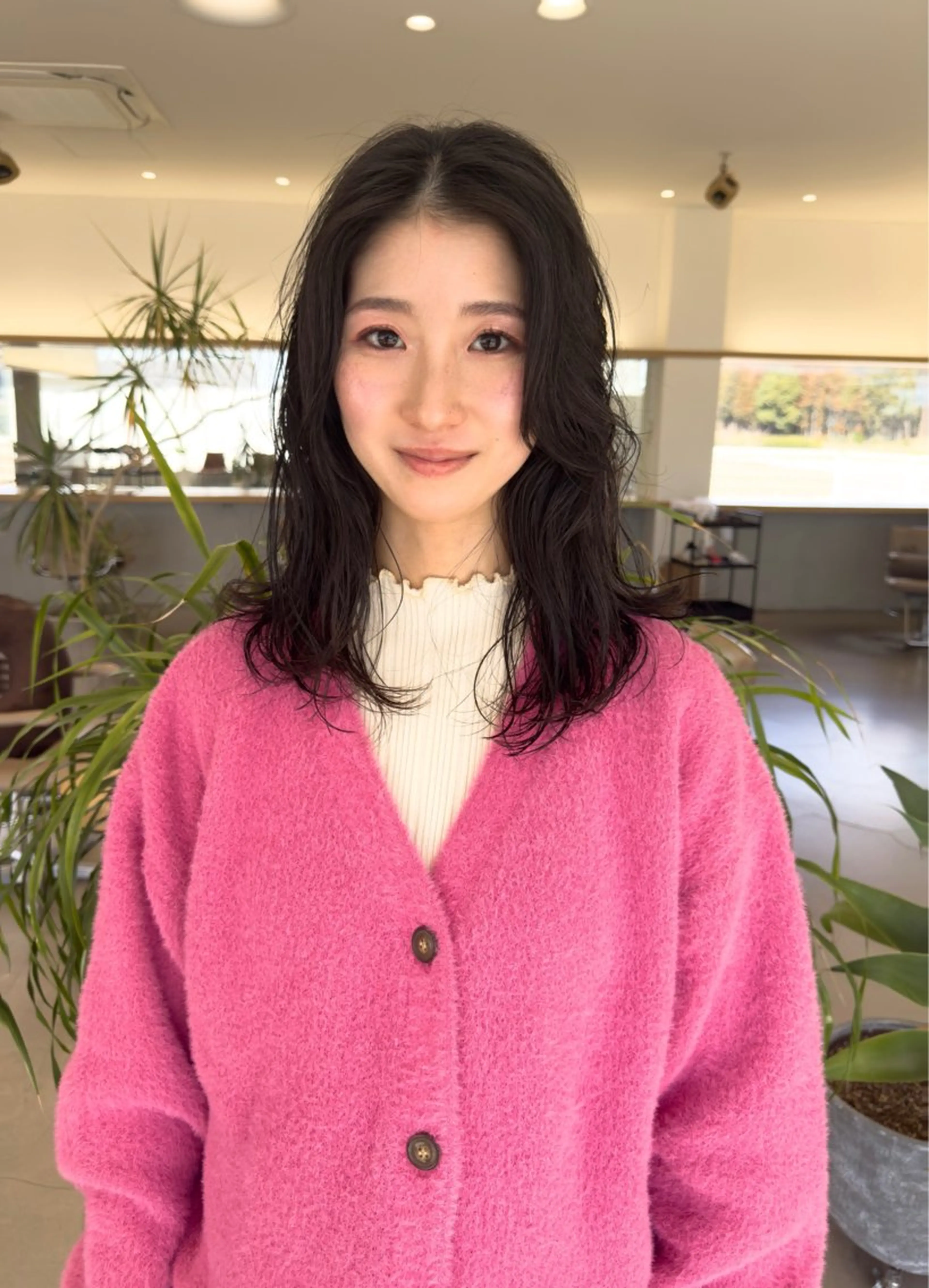 セミロング カット パーマ つくばUtooe's 副店長　寺沢颯のヘアスタイル