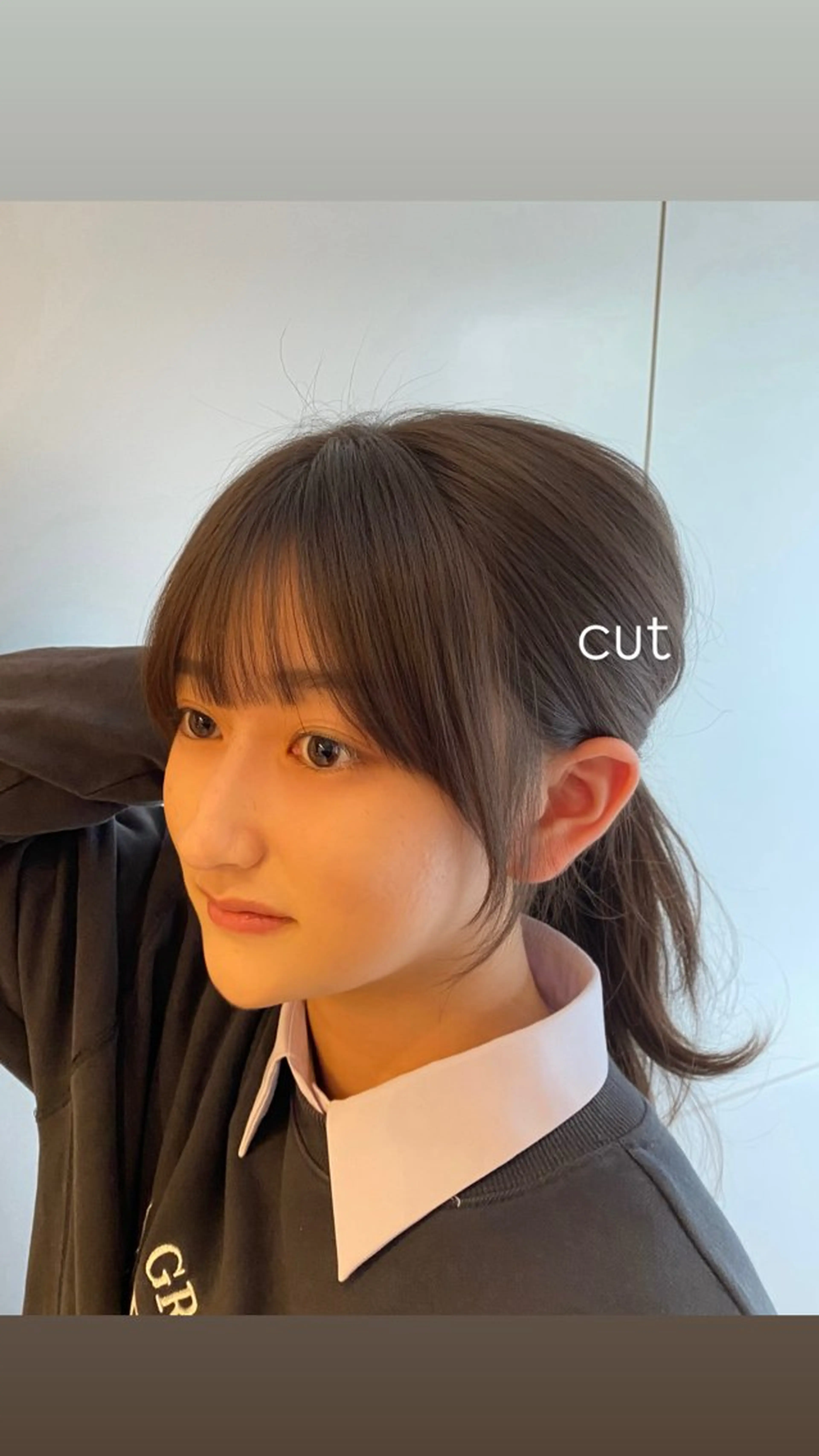 セミロング カラー ヘアアレンジ 顔周りカット 似合わせカット 小顔カット カット ヘアカラー トリートメント 顔まわり小顔レイヤー ×ブリーチなしカラーのヘアスタイル