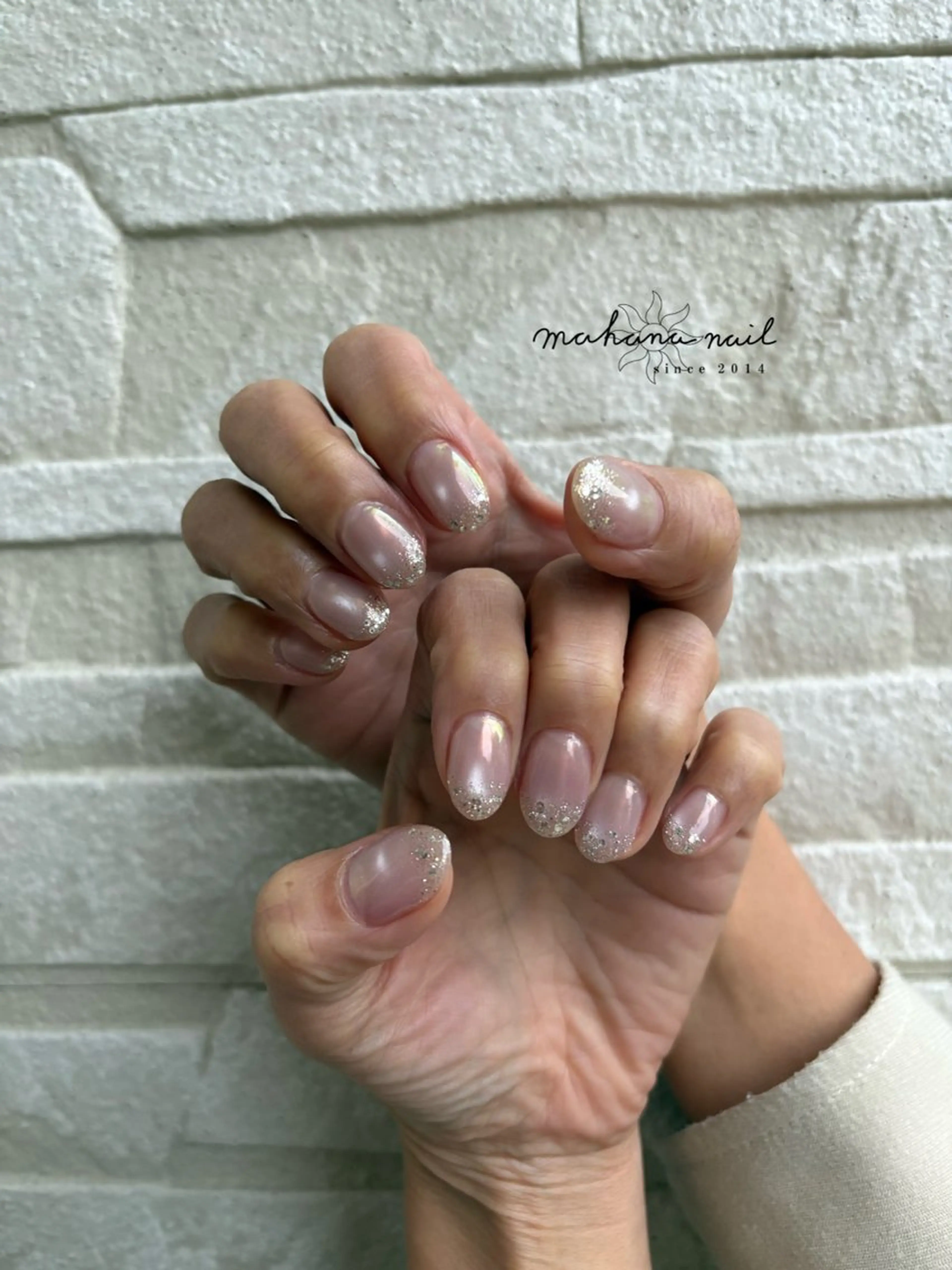 ネイル ラメ(グリッター) ハンドネイル mahana nailのネイルデザイン