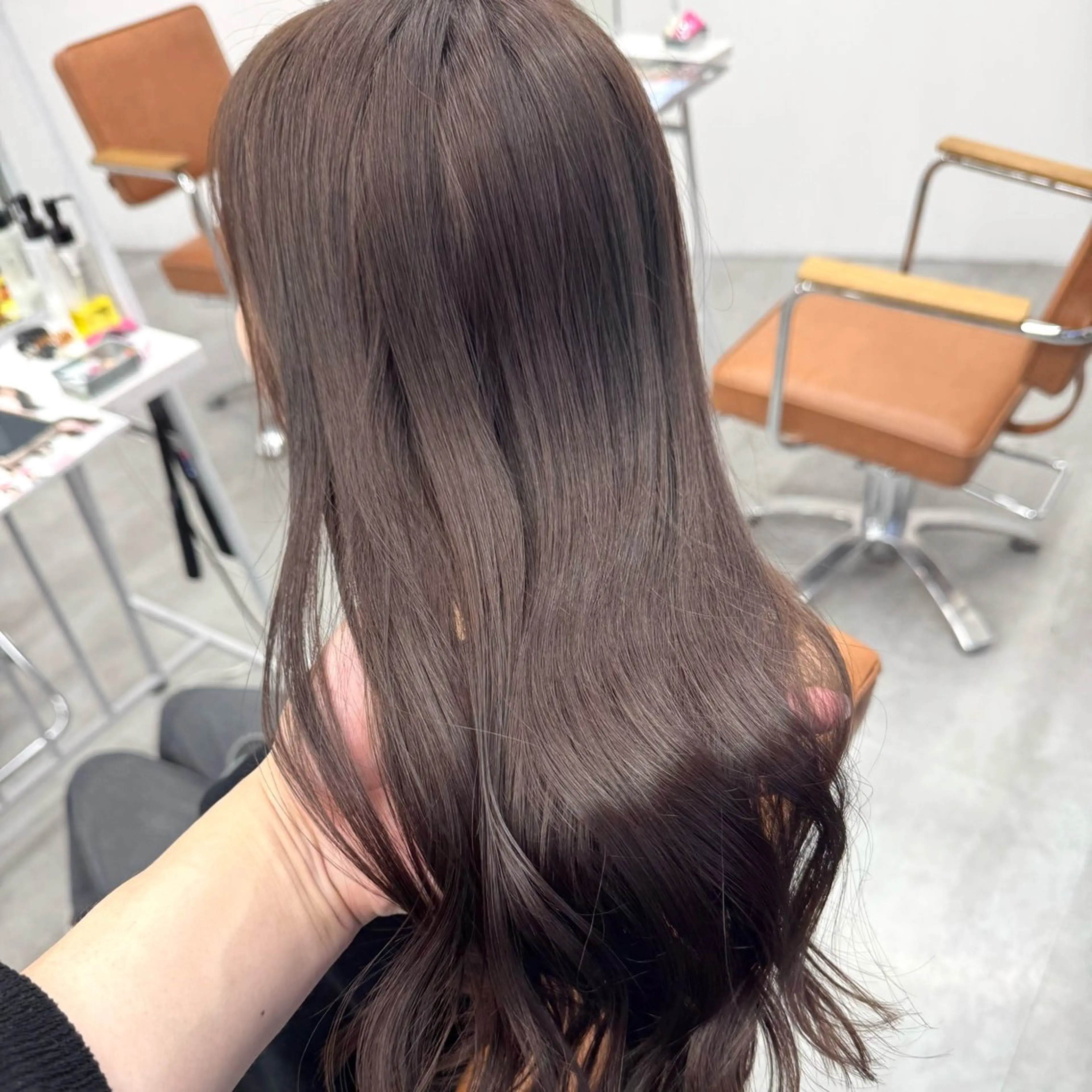 ロング カラー ヘアアレンジ ヘアカラー ブリーチなしカラー /新百合ヶ丘/安形翔のヘアスタイル