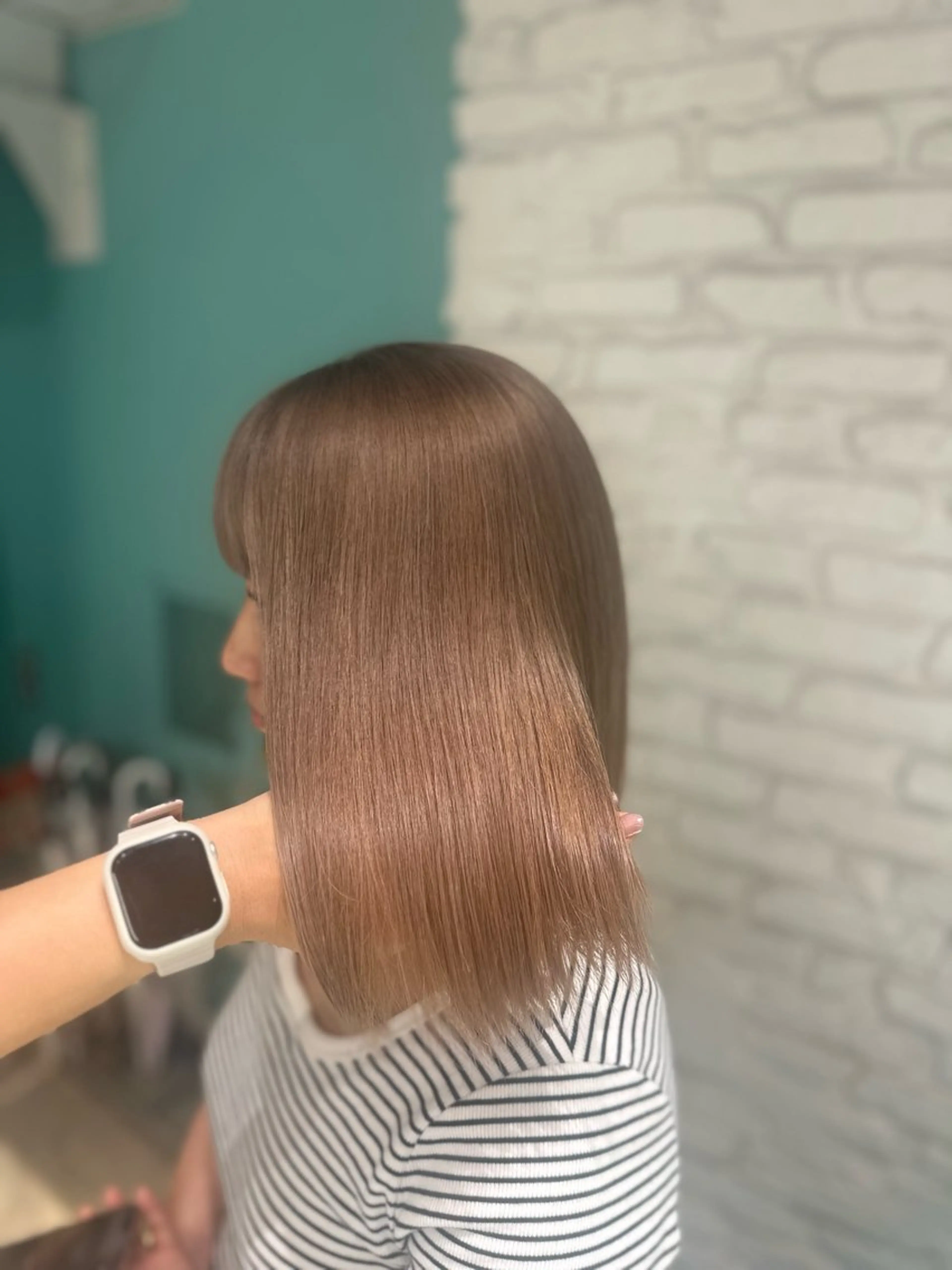 ミディアム カラー ヘアカラー トリートメント LUPI byLee MIUのヘアスタイル