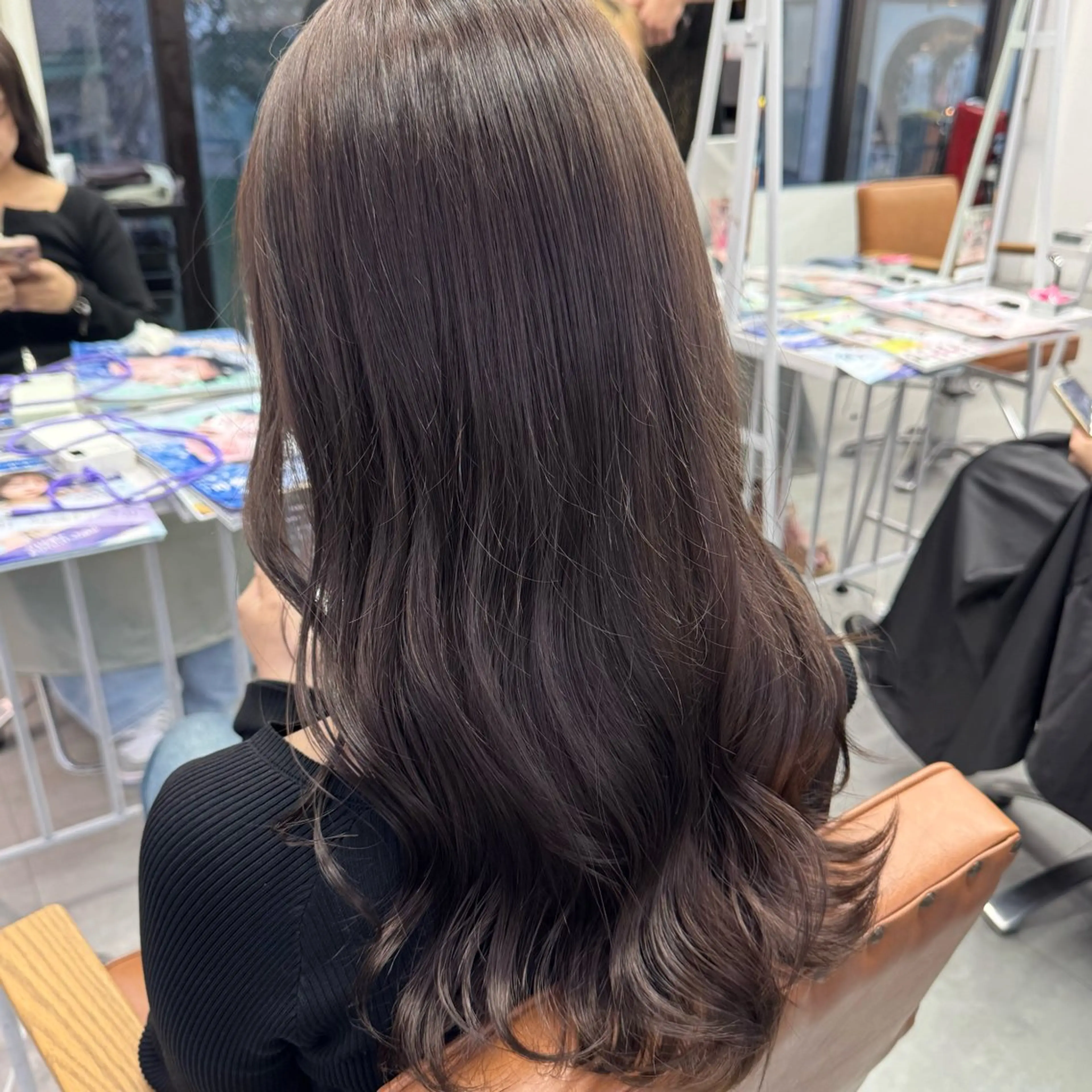 ロング カラー ヘアアレンジ ヘアカラー ブリーチなしカラー /新百合ヶ丘/安形翔のヘアスタイル