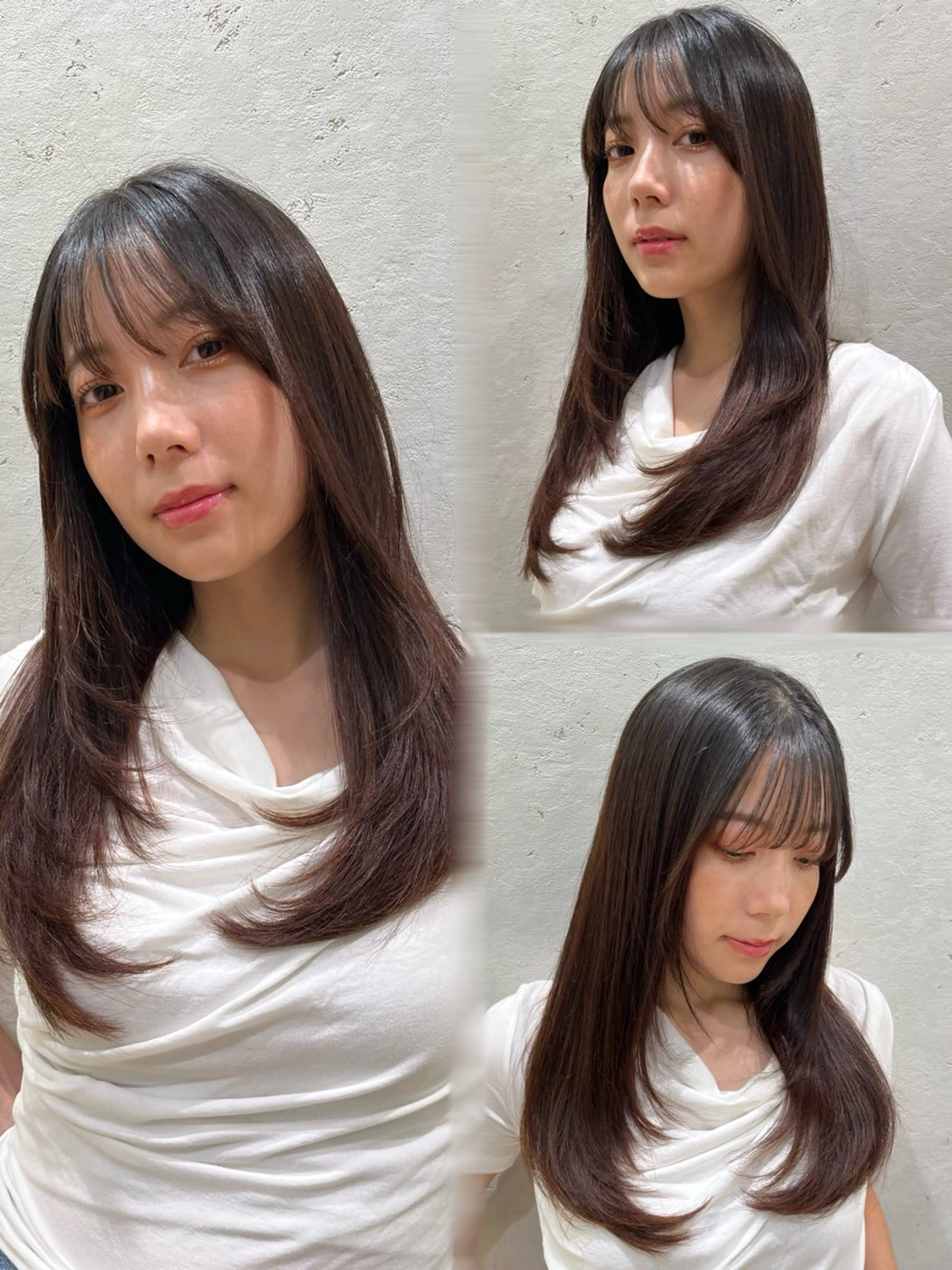 ロング カラー カット ヘアカラー トリートメント レイヤー/髪質改善/ 美髪矯正/手塚凌のヘアスタイル