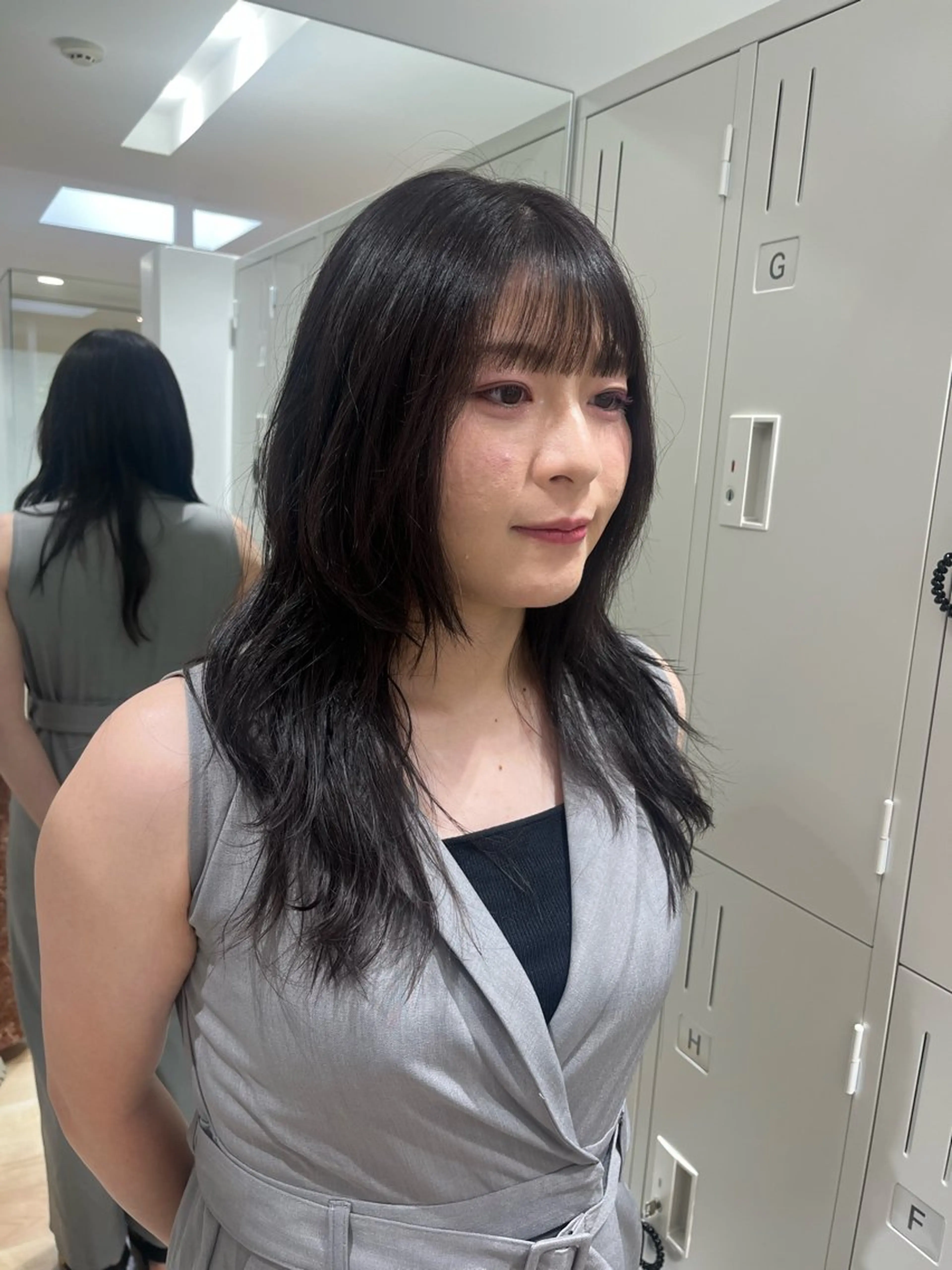 ロング ハッシュカット 大人かわいい lobec/田代のヘアスタイル