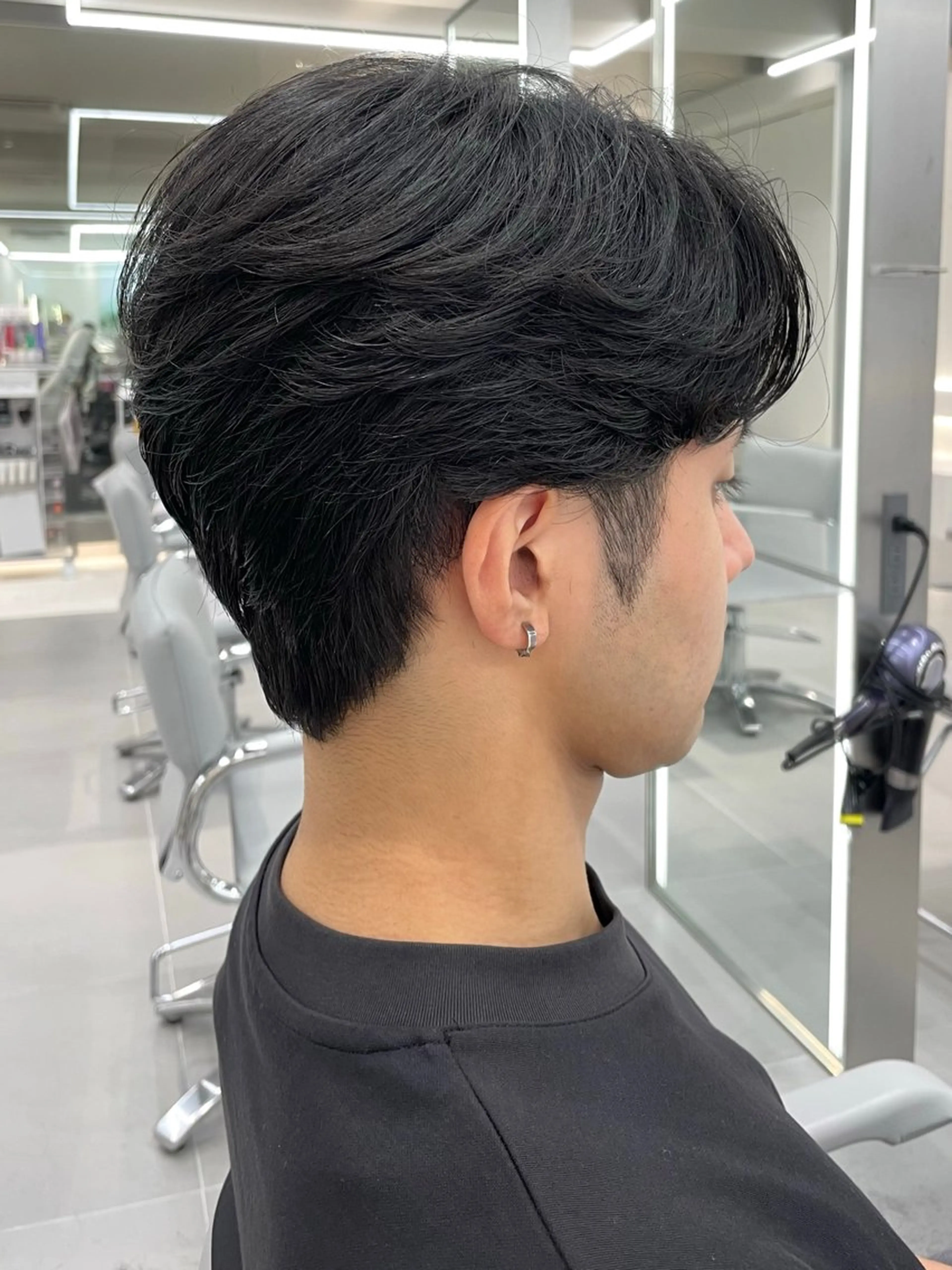 ショート センターパート/ マッシュ 小野 樹のヘアスタイル