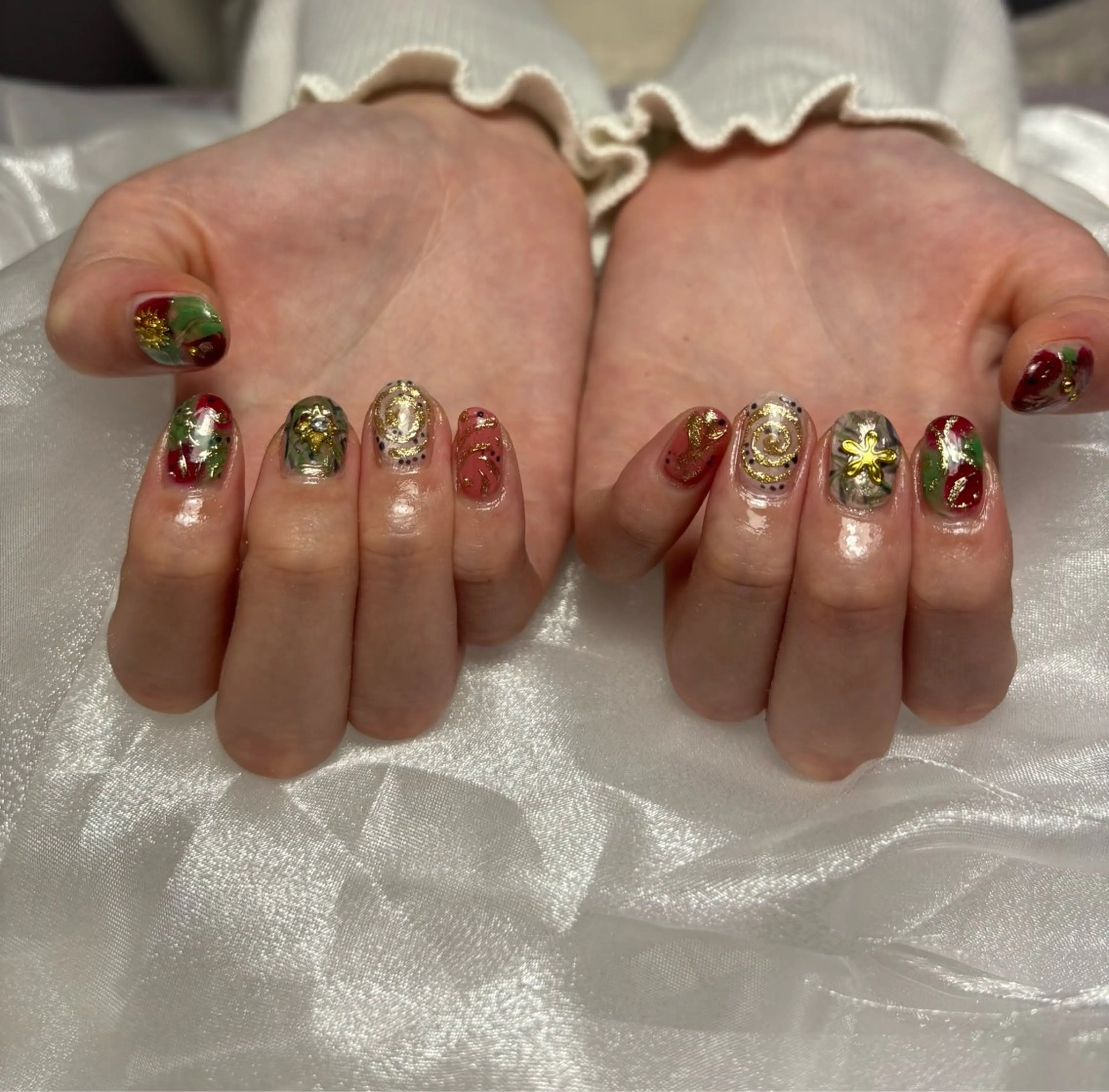 ネイル 持ち込み ニュアンスネイル ハンドネイル Nail Salon __j Shinoのネイルデザイン