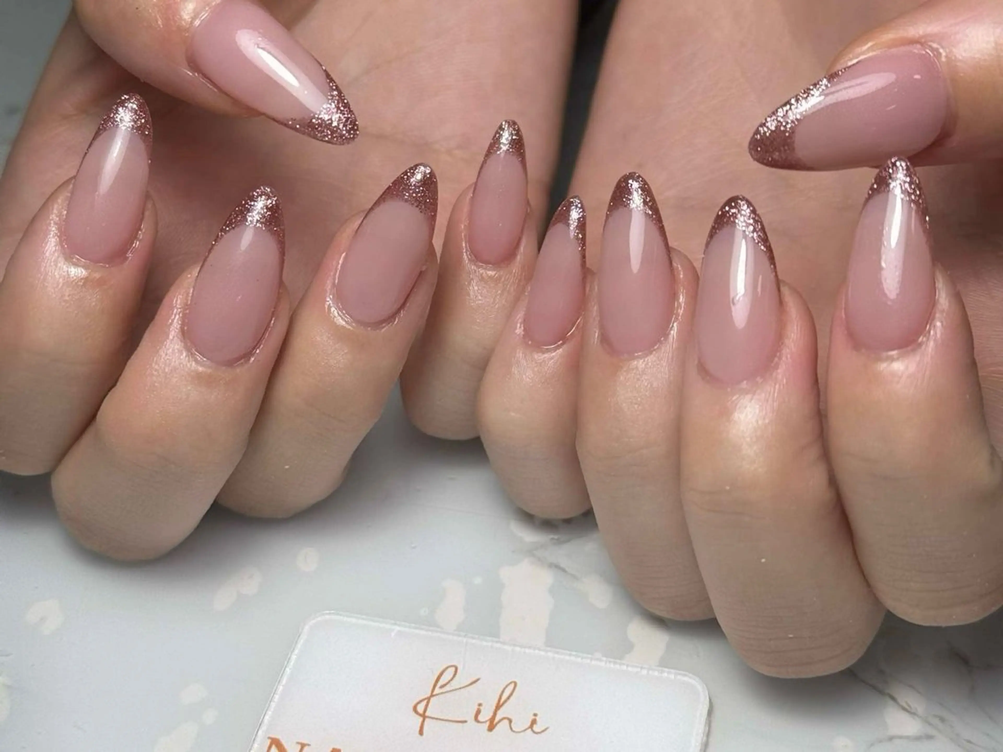 ネイル アートネイル フレンチネイル ジェルネイル グラデーション 韓国ネイル ハンドネイル 💕鈴木ユリ パラジェル/オフ無料のネイルデザイン