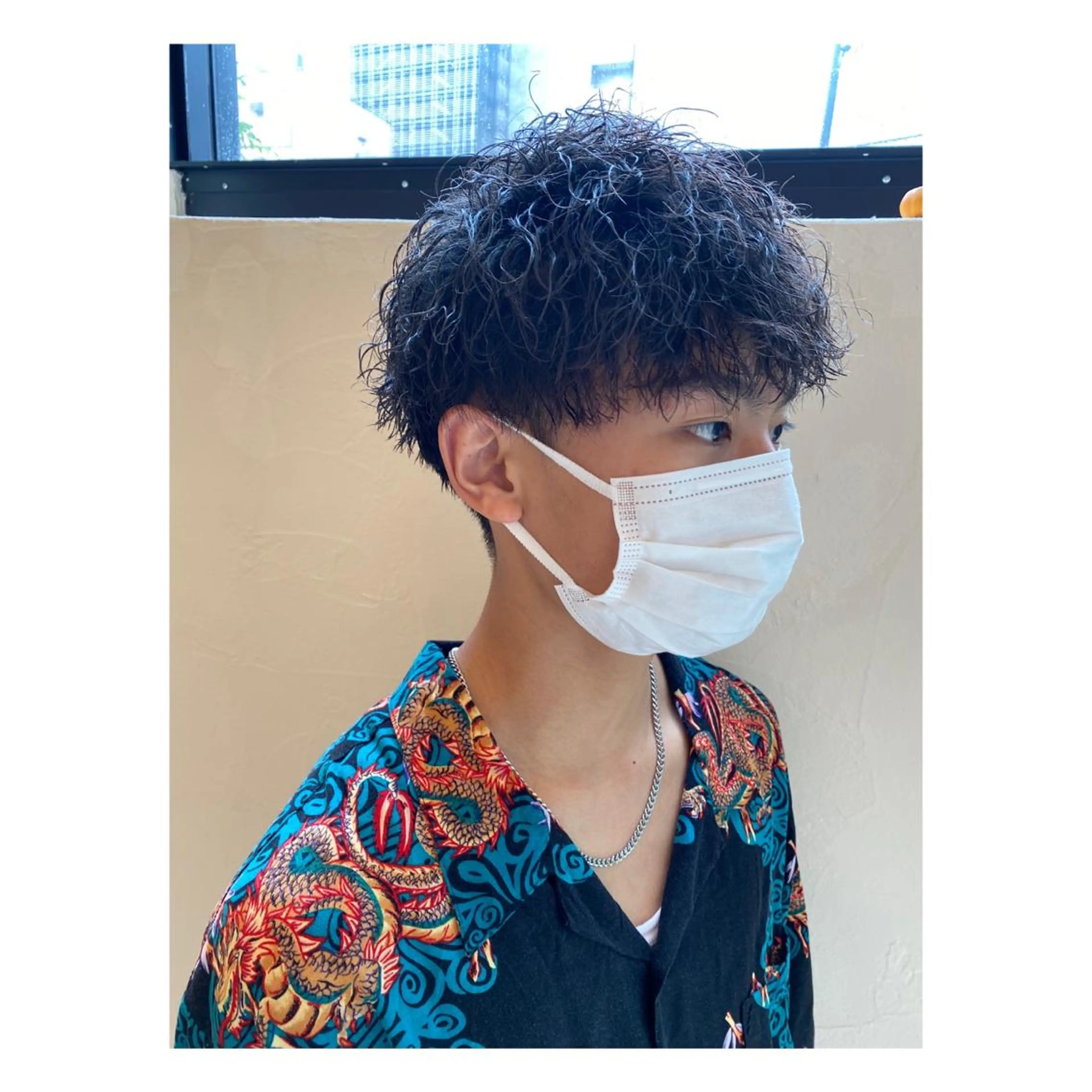 パーマ メンズ カット パーマ 菊池大一 溝の口パーマのヘアスタイル