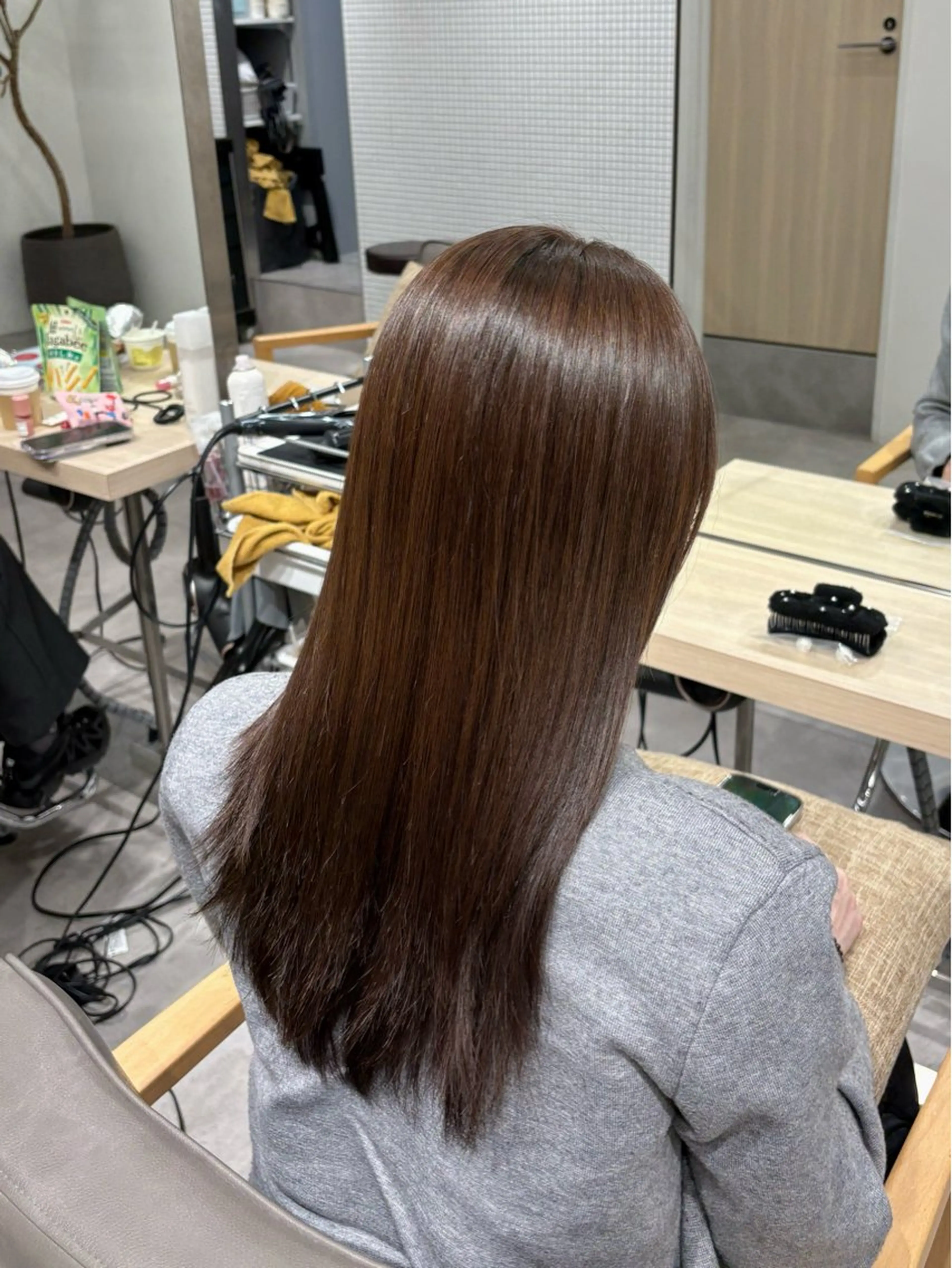 セミロング 村田 ありさのヘアスタイル